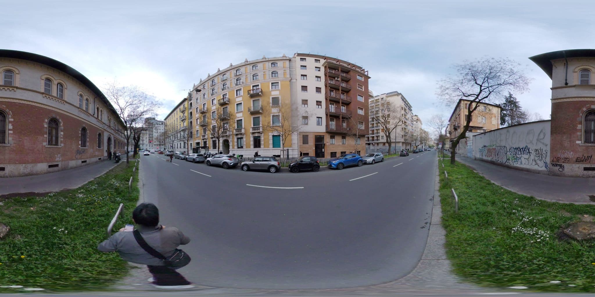 Street view near La Cordata accomodation, Milan