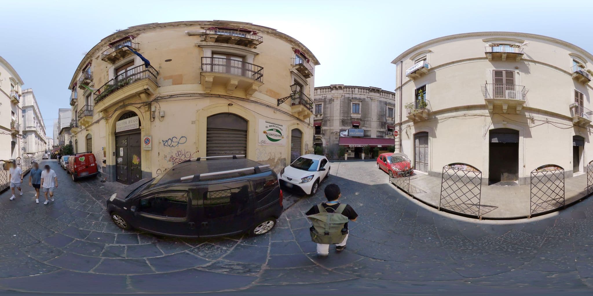 Street view near Amenano, Catania