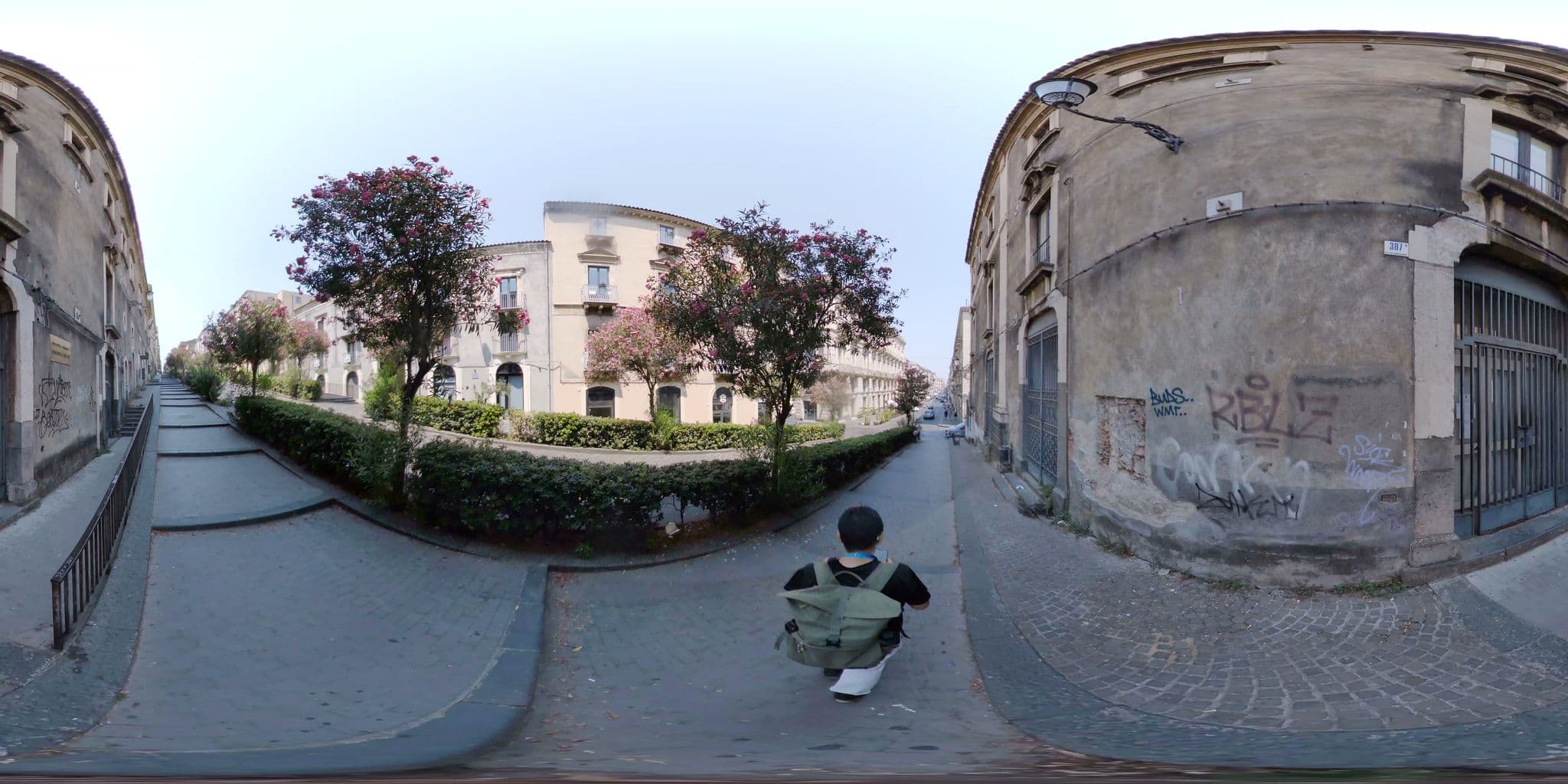 Street view near Elios Rooms, Catania