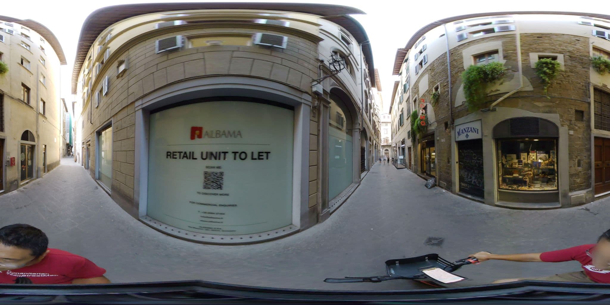 Street view near Le stanze del David, Florence