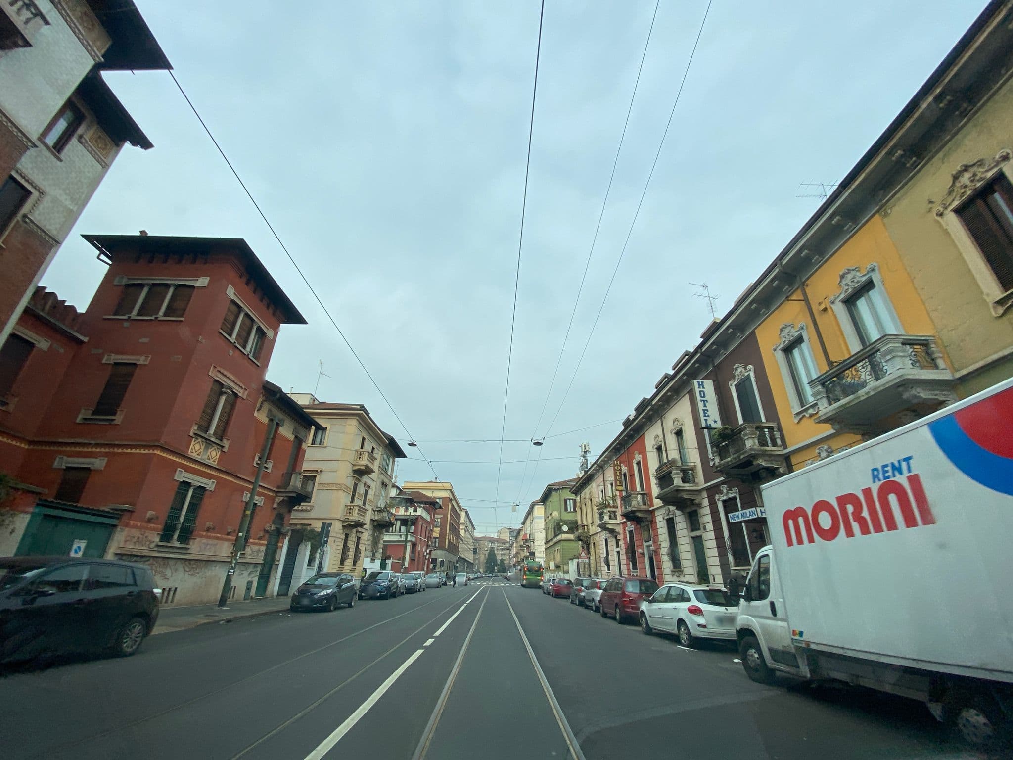 Street view near Hotel New Milan, Brera