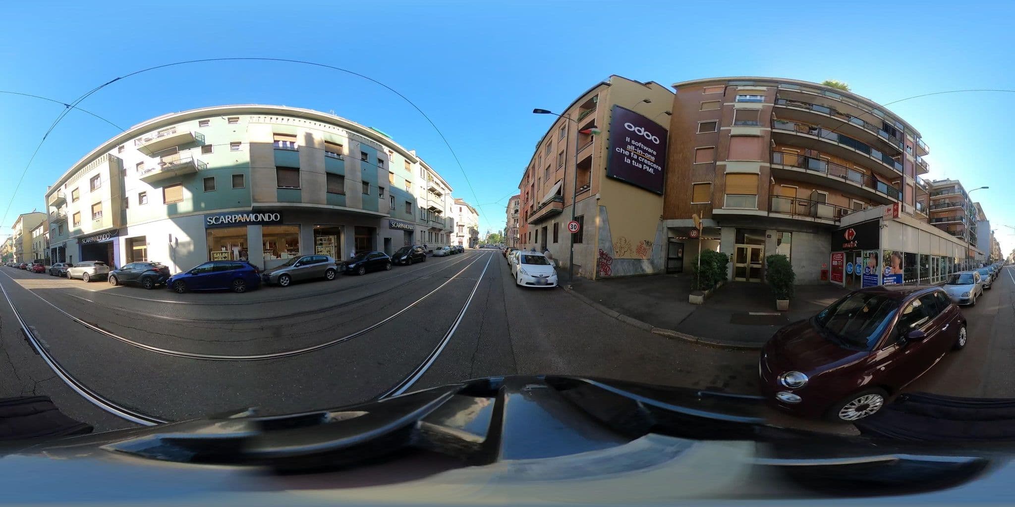 Street view near Hotel Sorrento, Quartiere Otto — © jacopofar (CC BY-SA · Mapillary)