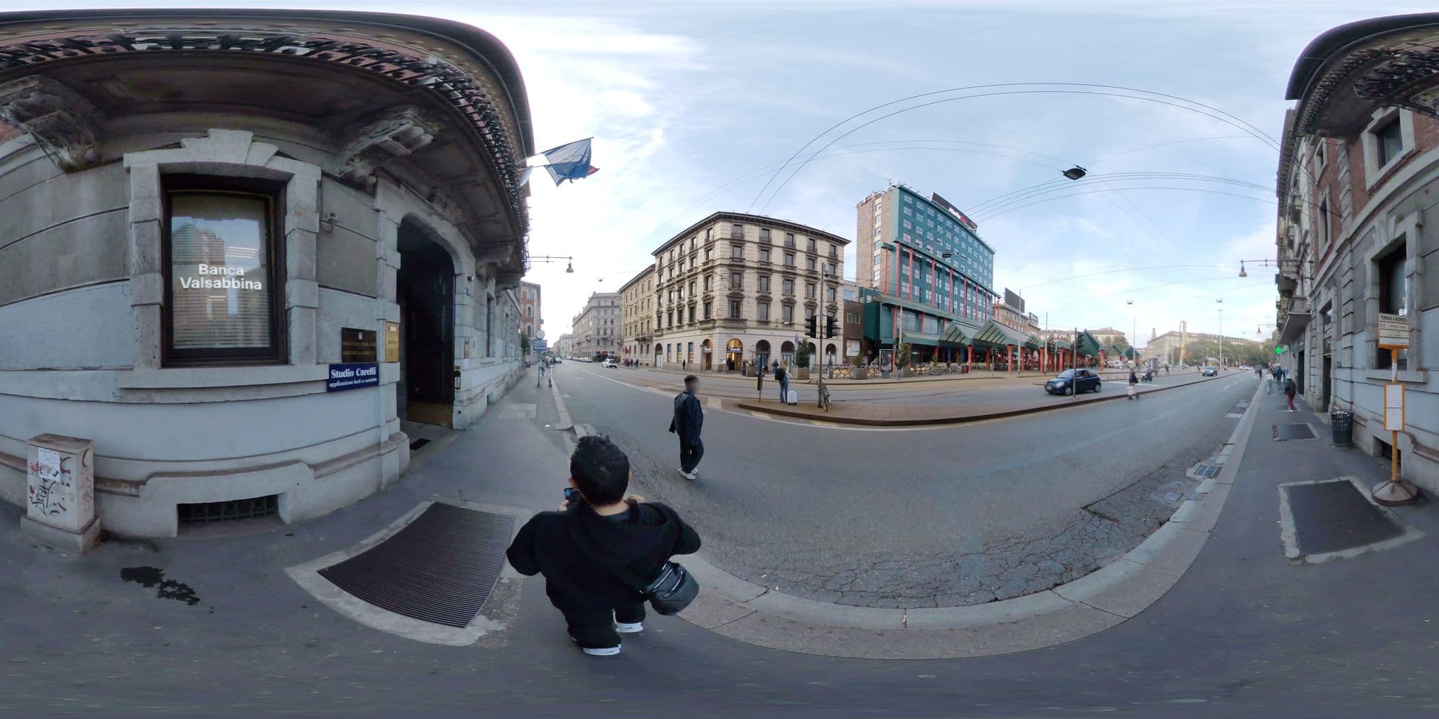 Street view near Cadorna house, Brera — © mapconcierge (CC BY-SA · Mapillary)