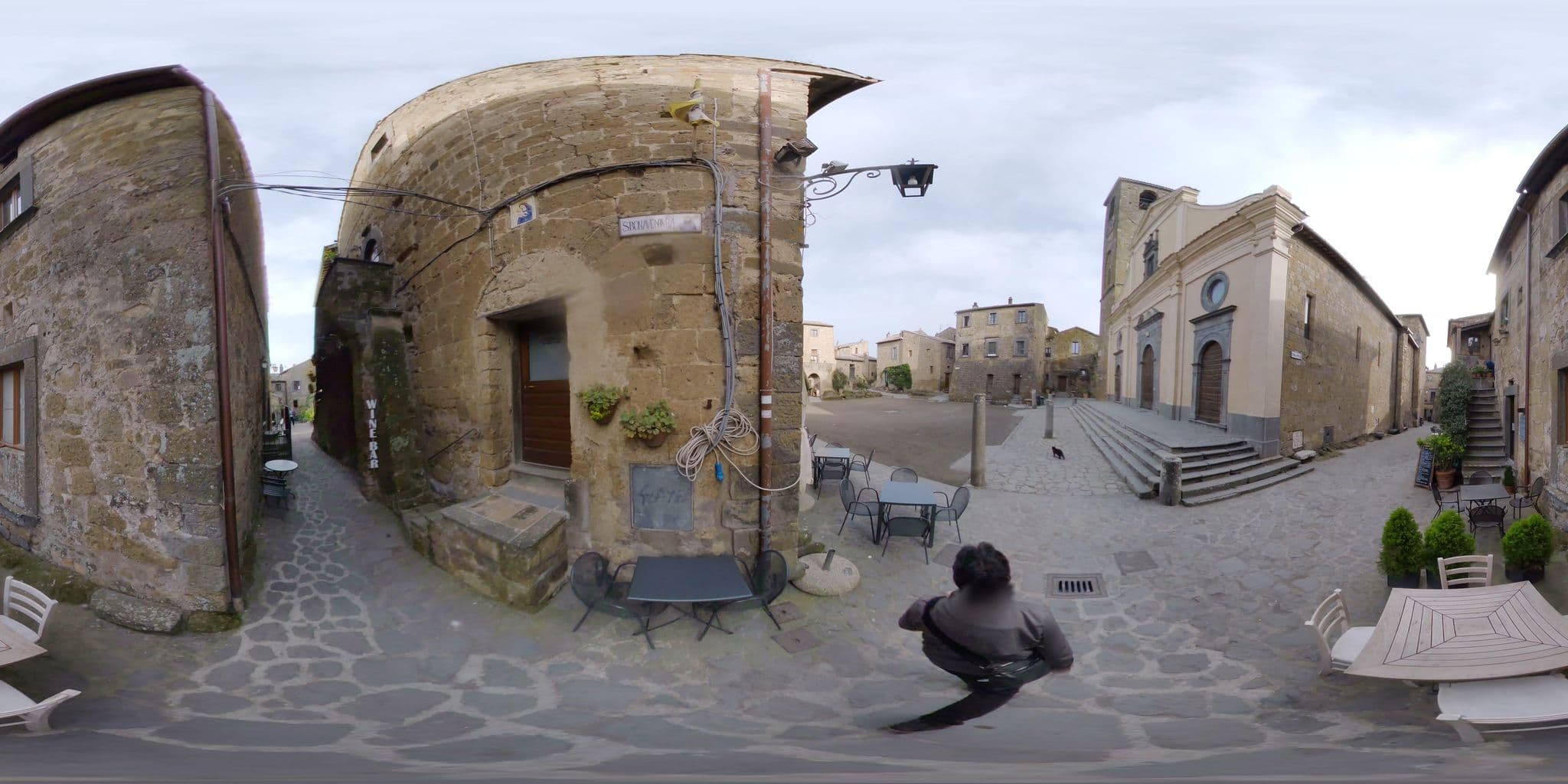 Street view near piazza s. donato casa vacanze, Bagnoregio — © mapconcierge (CC BY-SA · Mapillary)