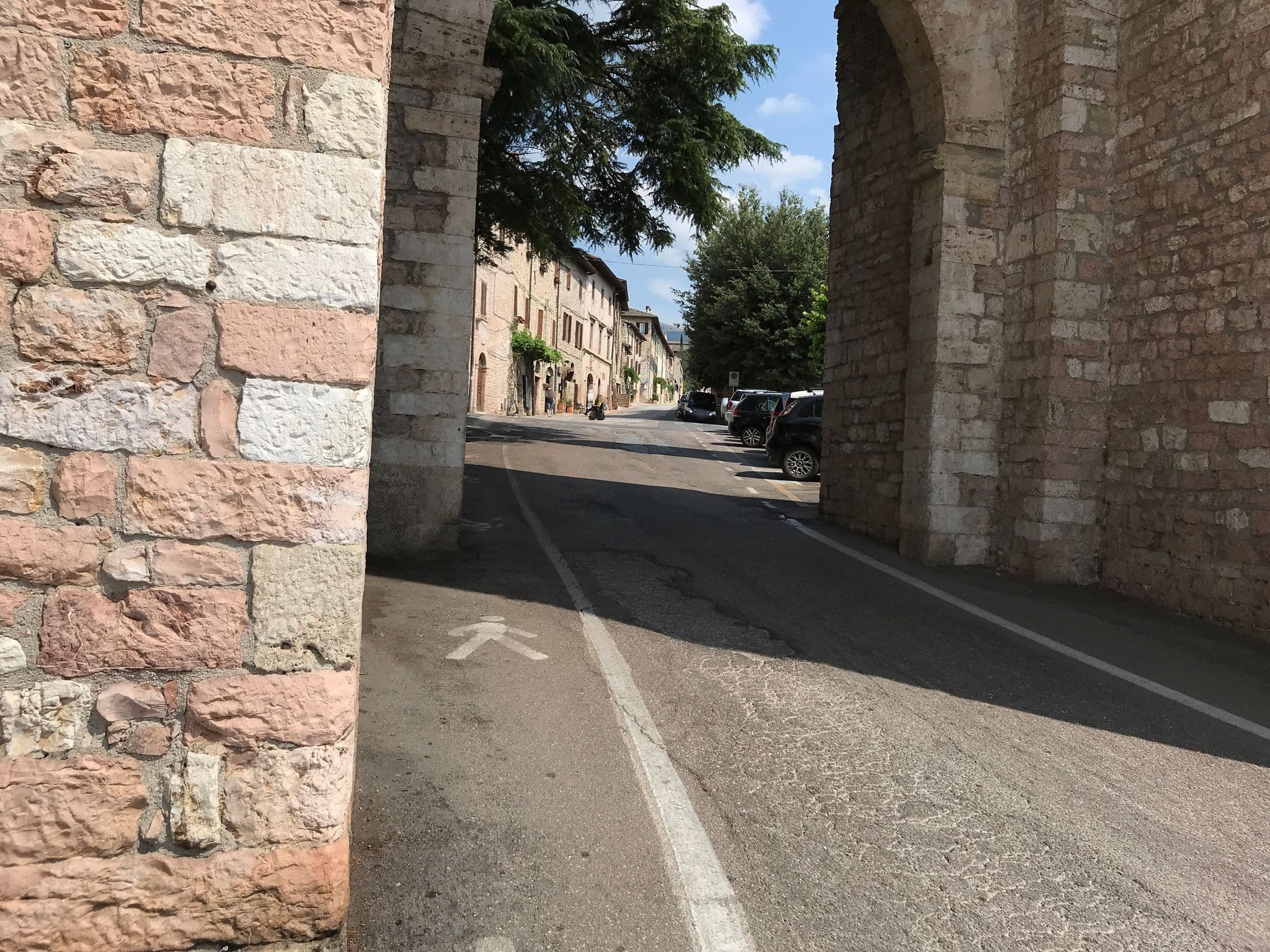 Street view near Hotel Castello, Assisi — © arcanma (CC BY-SA · Mapillary)