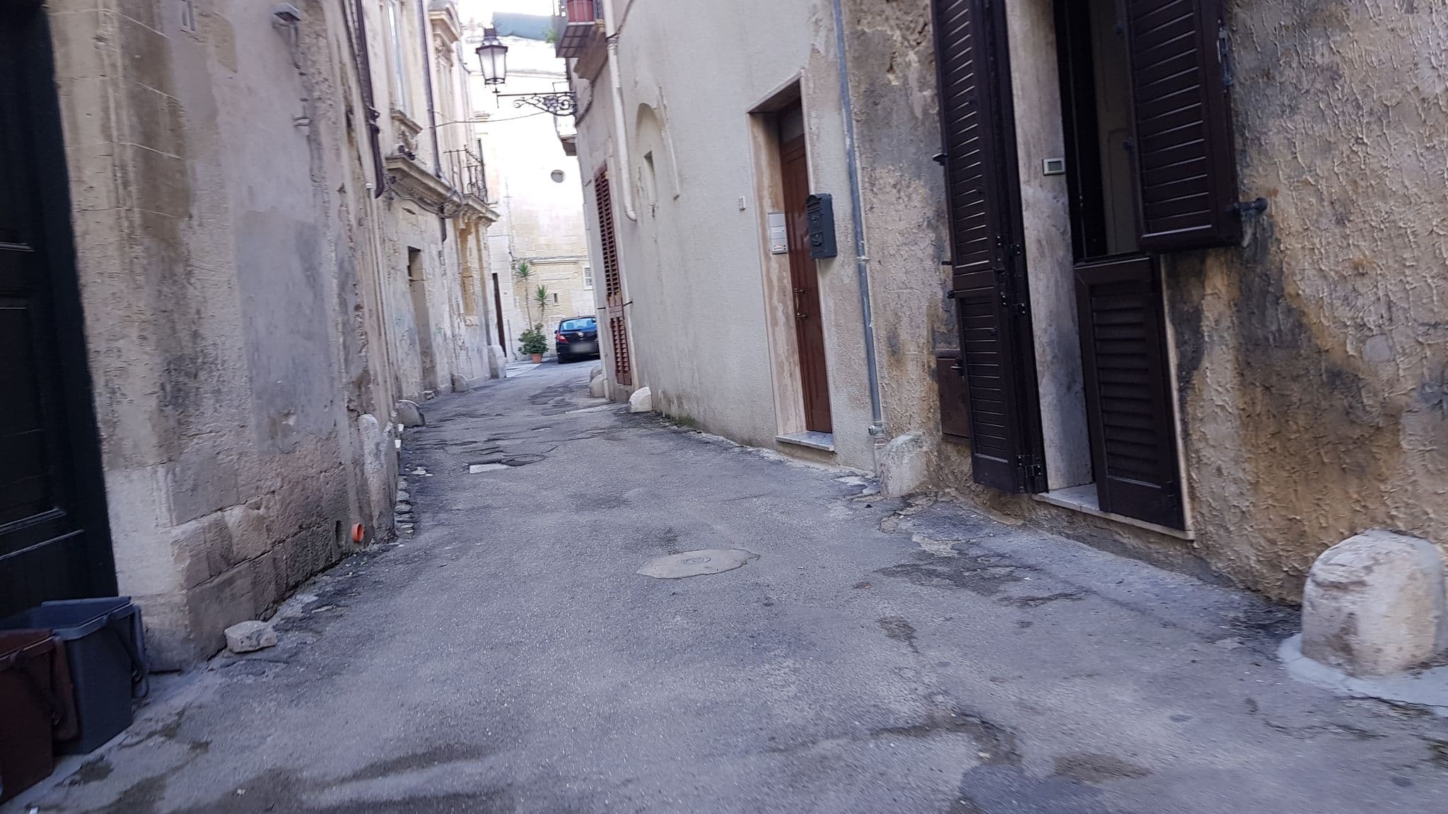 Street view near Relais Santa Croce apartments, Lecce