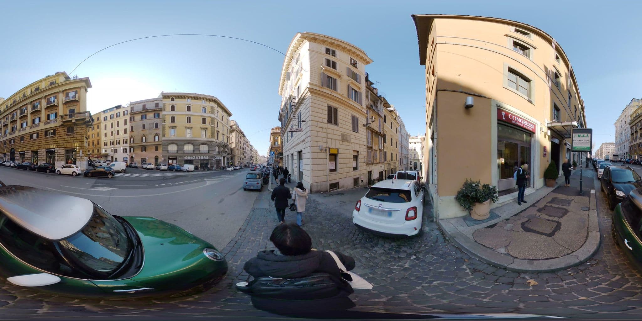 Street view near Hotel Verona, Monti