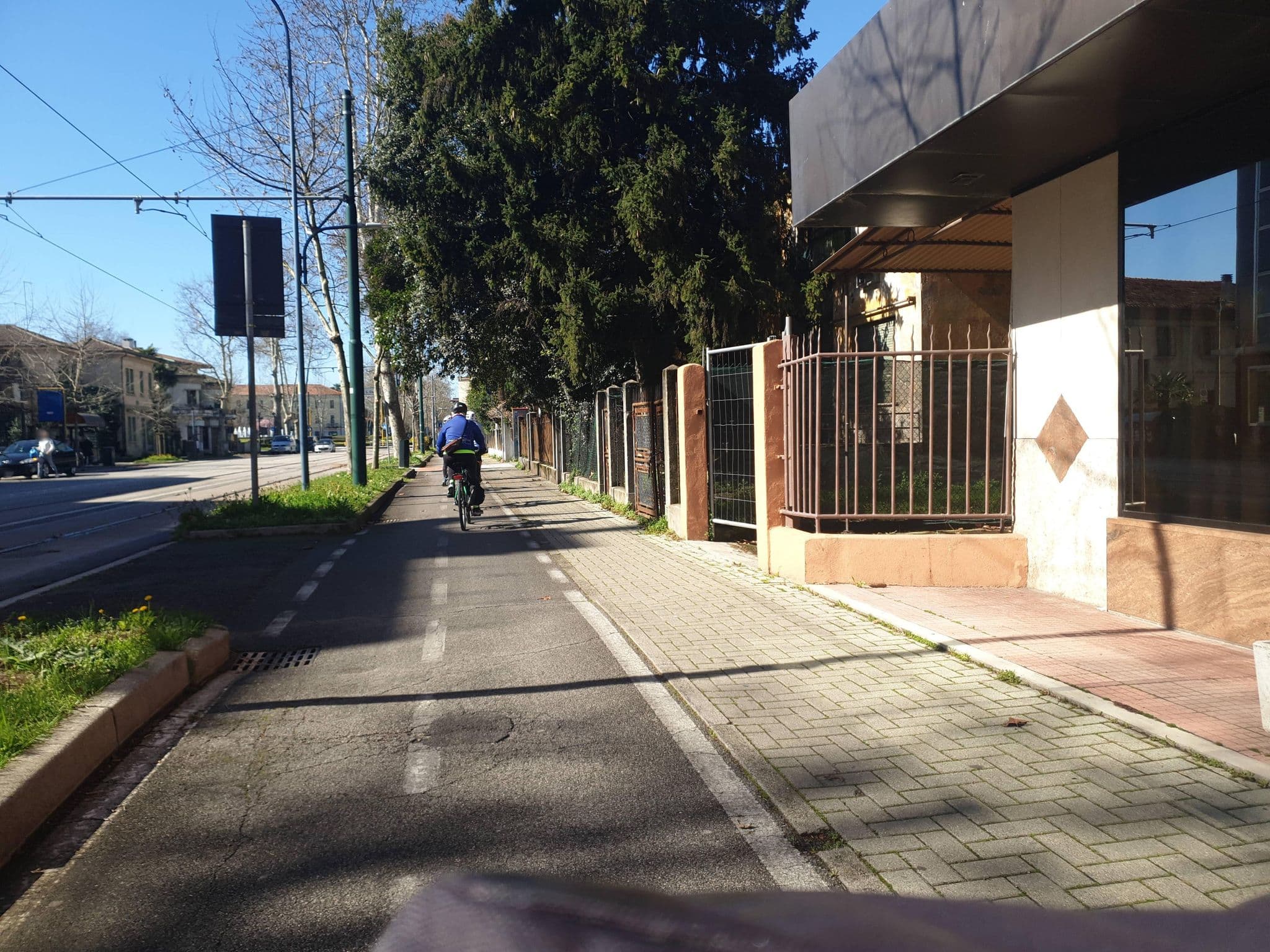 Street view near City of Art Venice, Mestre
