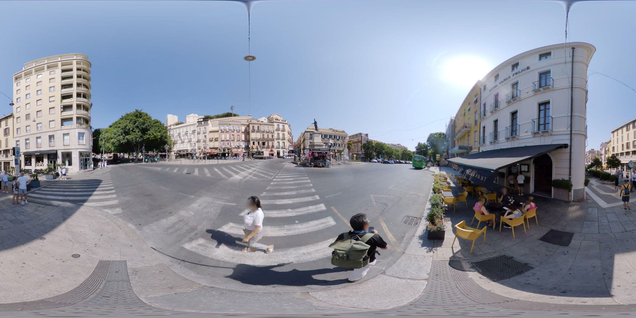 Street view near Hotel Carlo Felice, Cagliari — © mapconcierge (CC BY-SA · Mapillary)