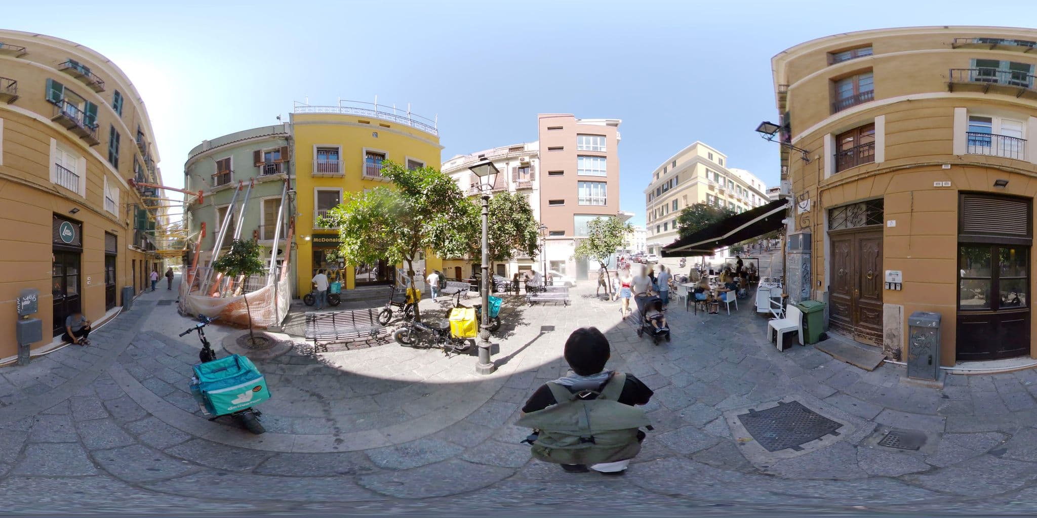 Street view near Baylle Hotel, Cagliari — © mapconcierge (CC BY-SA · Mapillary)