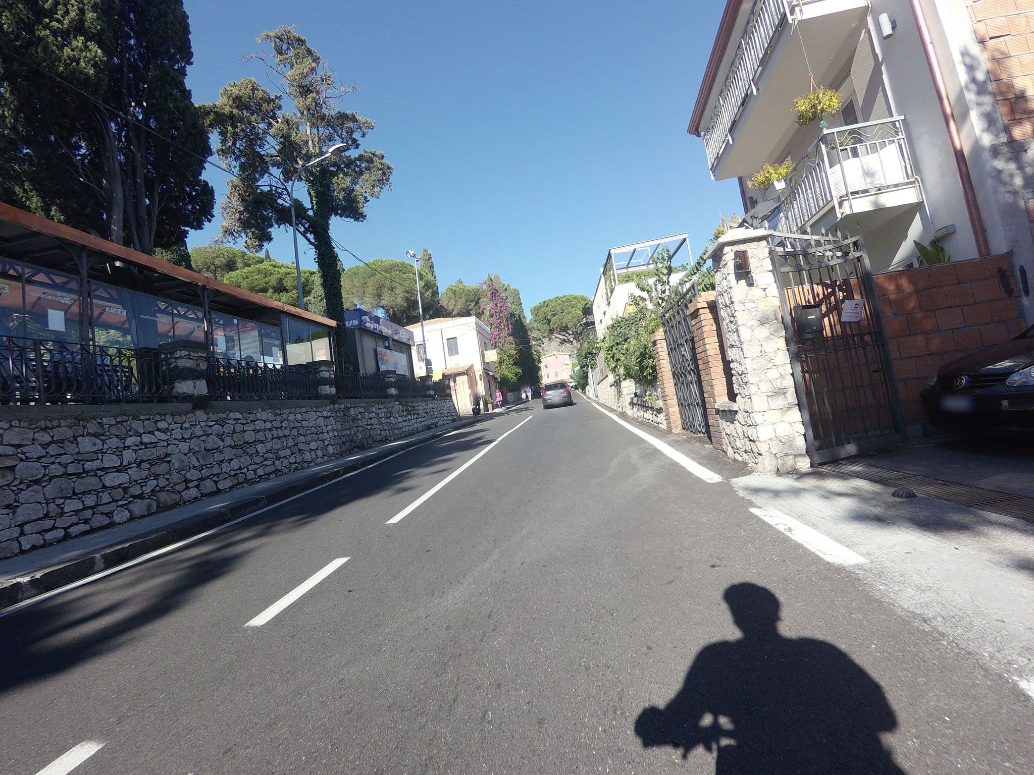 Street view near Blue Sky House, Taormina