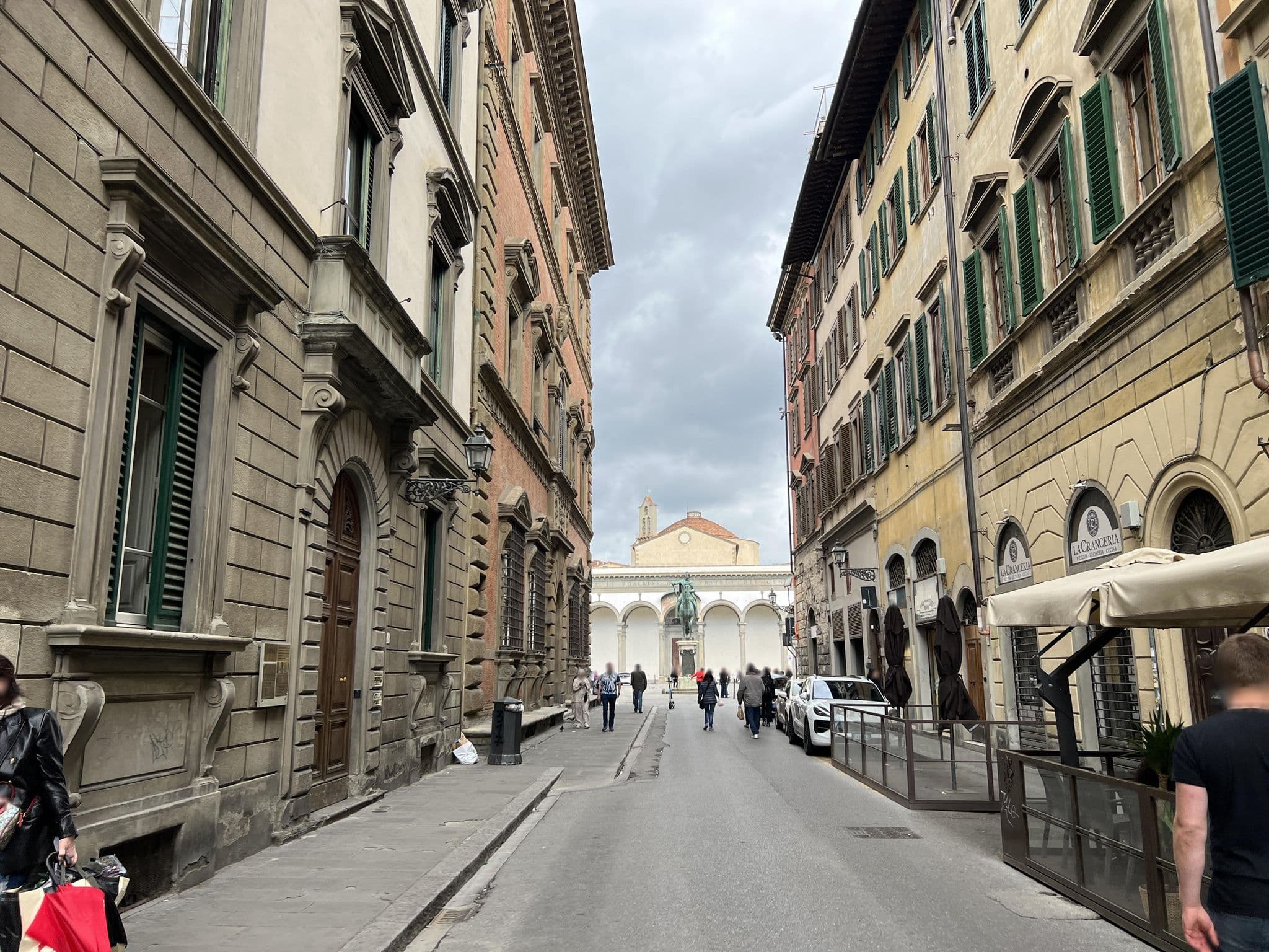 Street view near Hotel le due Fontane, Florence