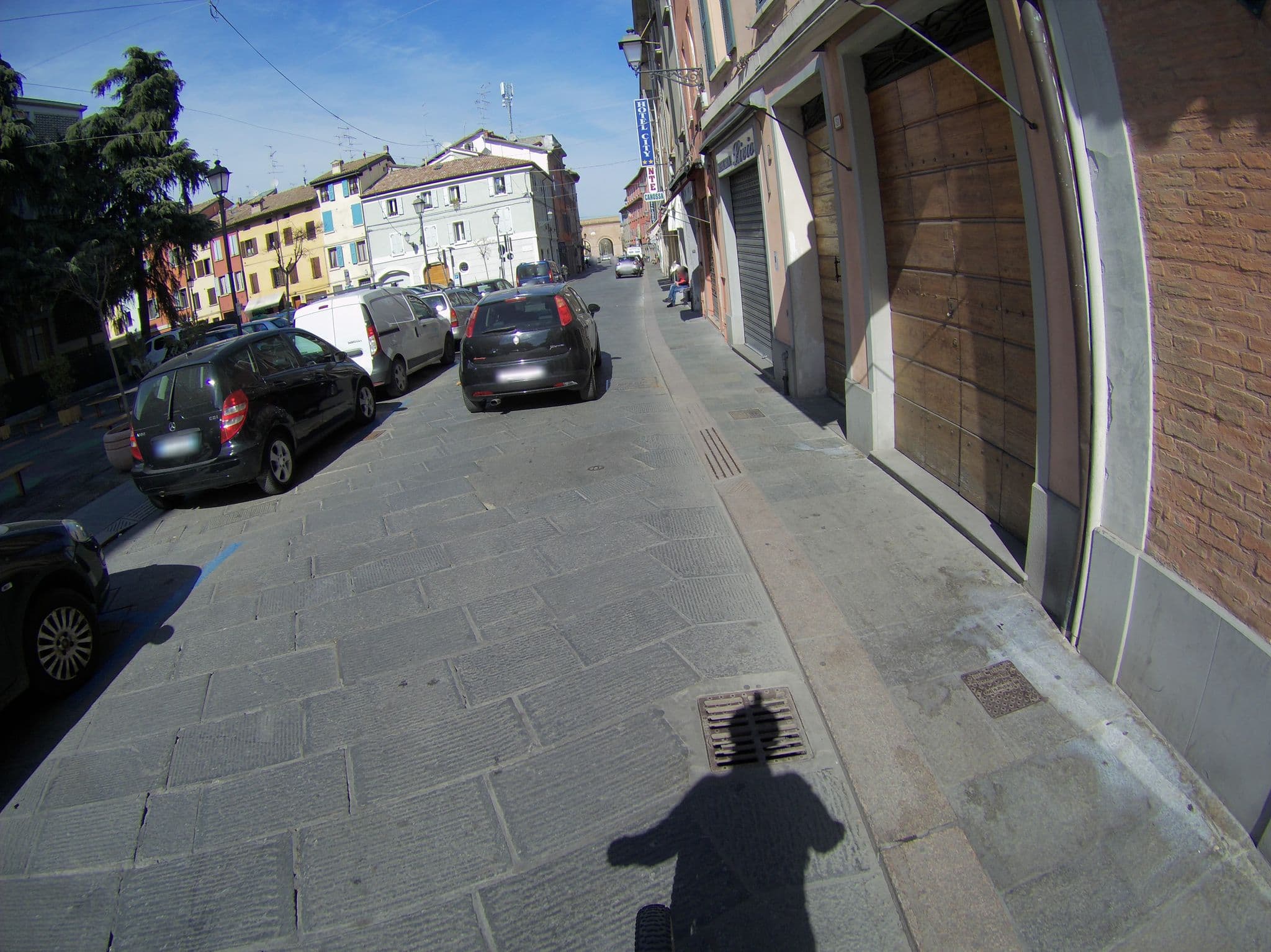 Street view near Hotel City, Reggio nell'Emilia