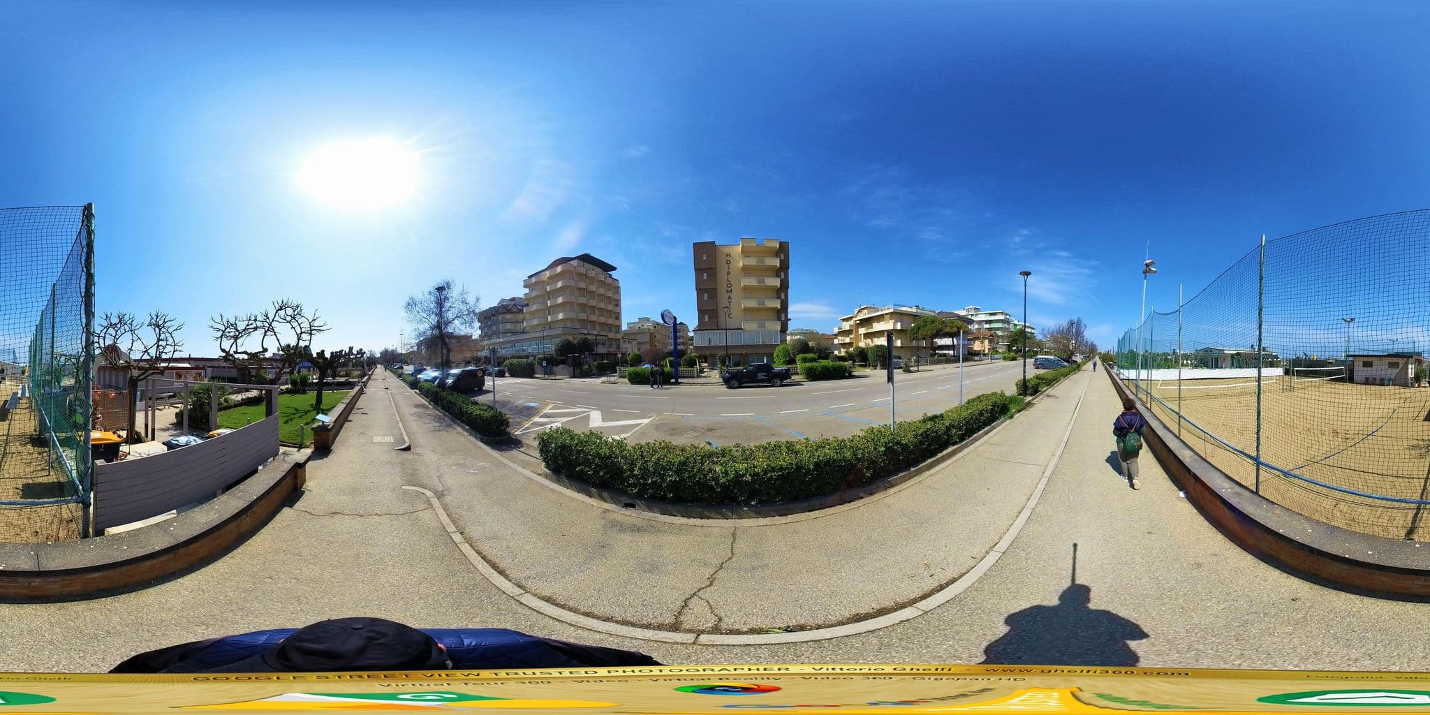 Street view near Hotel Diplomatic, Pinarella — © Ghelfi360 (CC BY-SA · Mapillary)