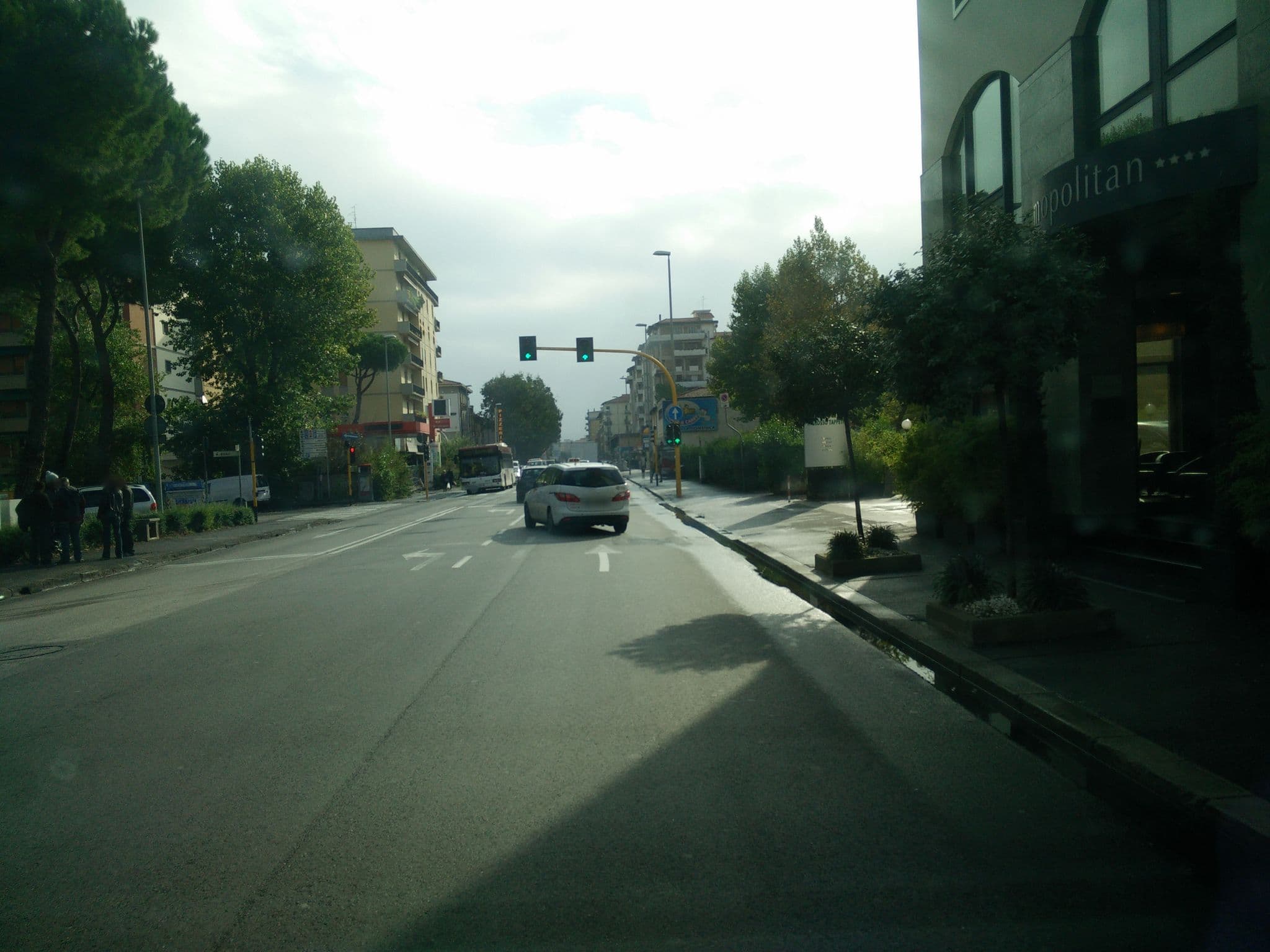 Street view near Cosmopolitan Hotel, Florence