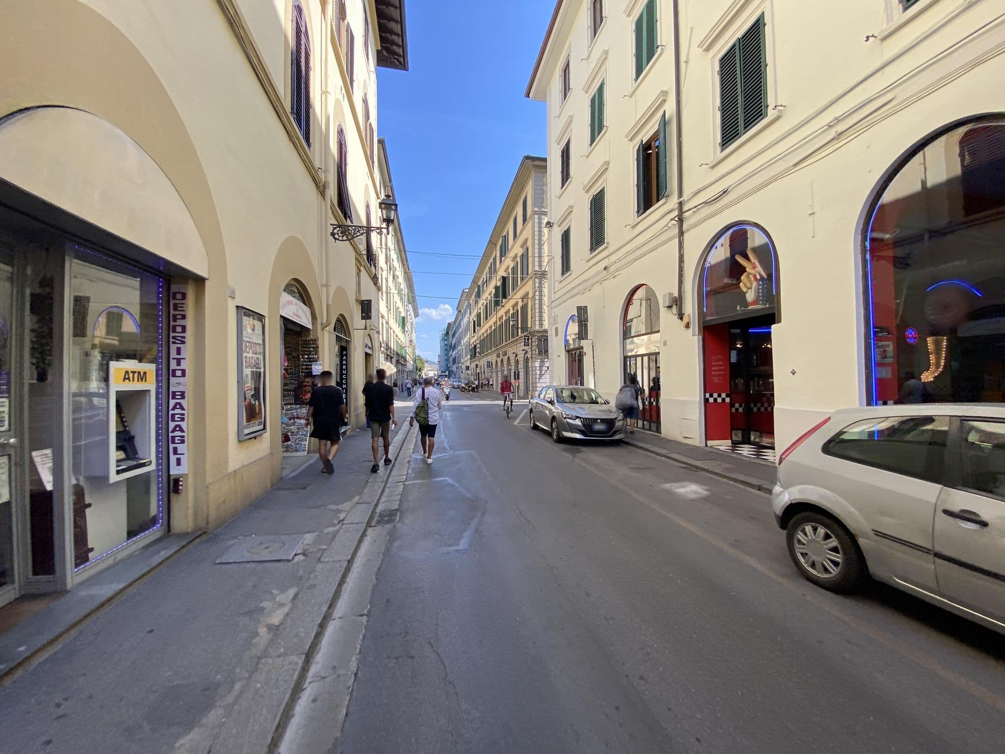 Street view near Hotel Nazionale, Florence