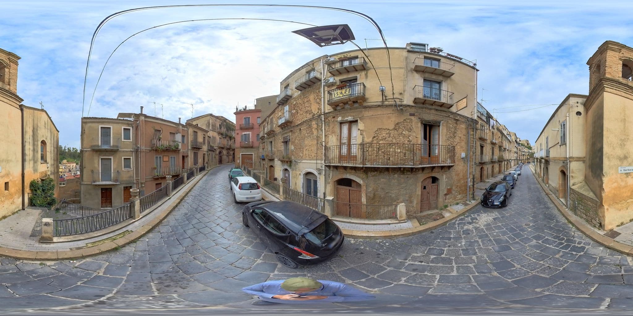 Street view near B&B Ruggero I di Sicilia, Piazza Armerina — © Ghelfi360 (CC BY-SA · Mapillary)