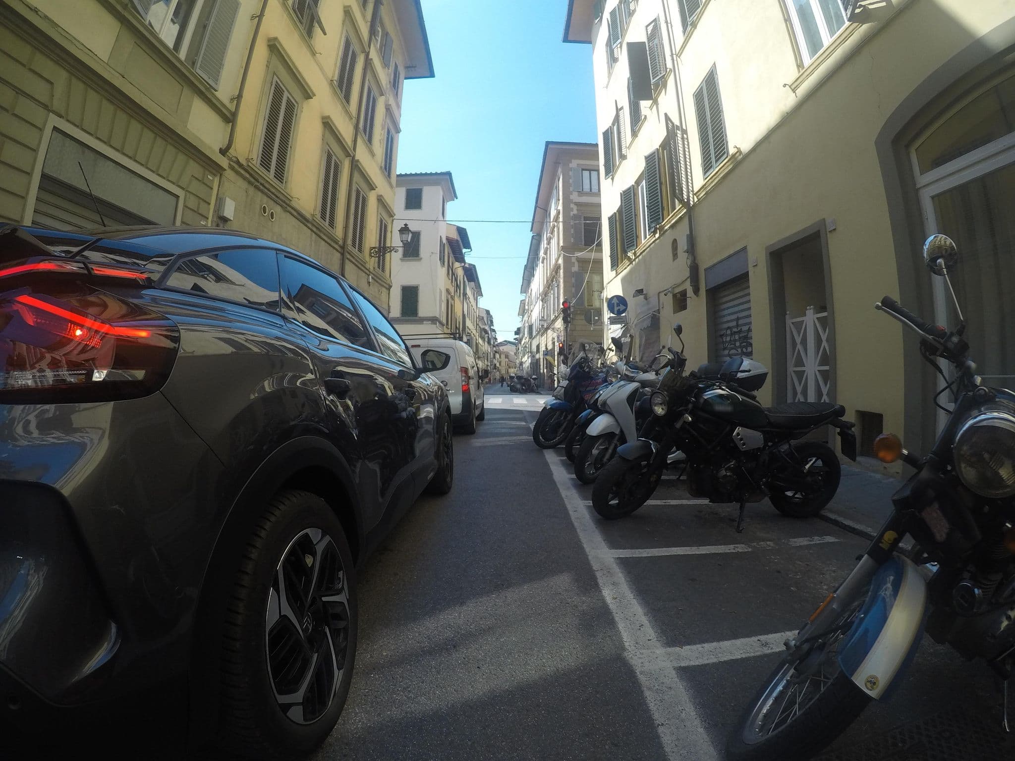 Street view near Hotel Cellai, Florence