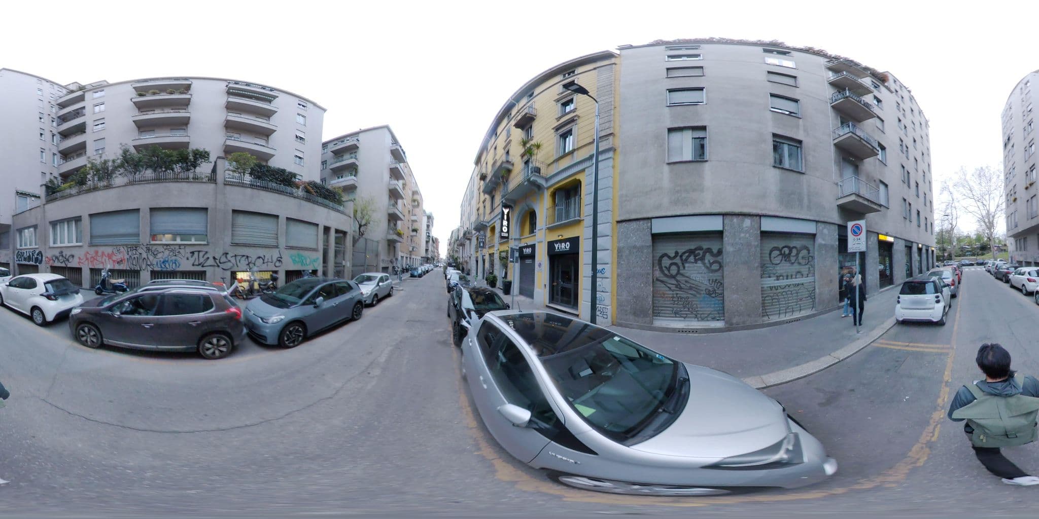 Street view near Il Riccio Rooms, Brera