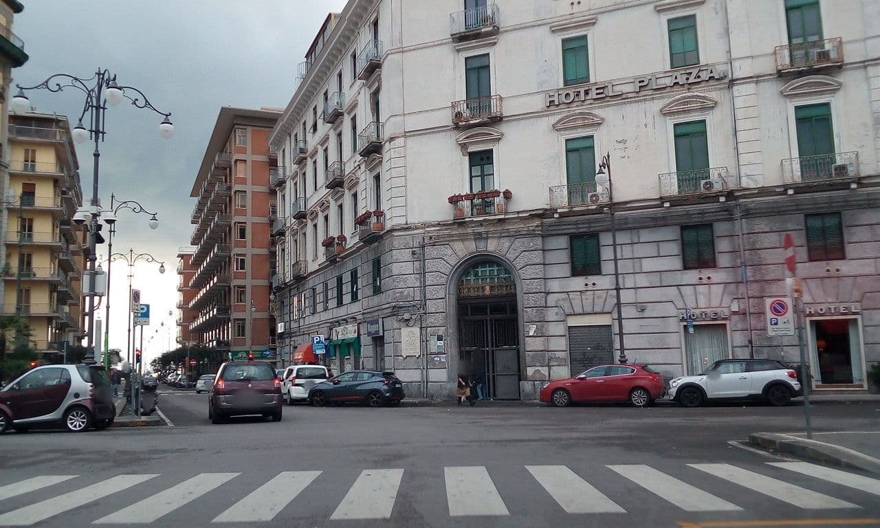 Street view near Hotel Plaza, Salerno — © giosa94 (CC BY-SA · Mapillary)