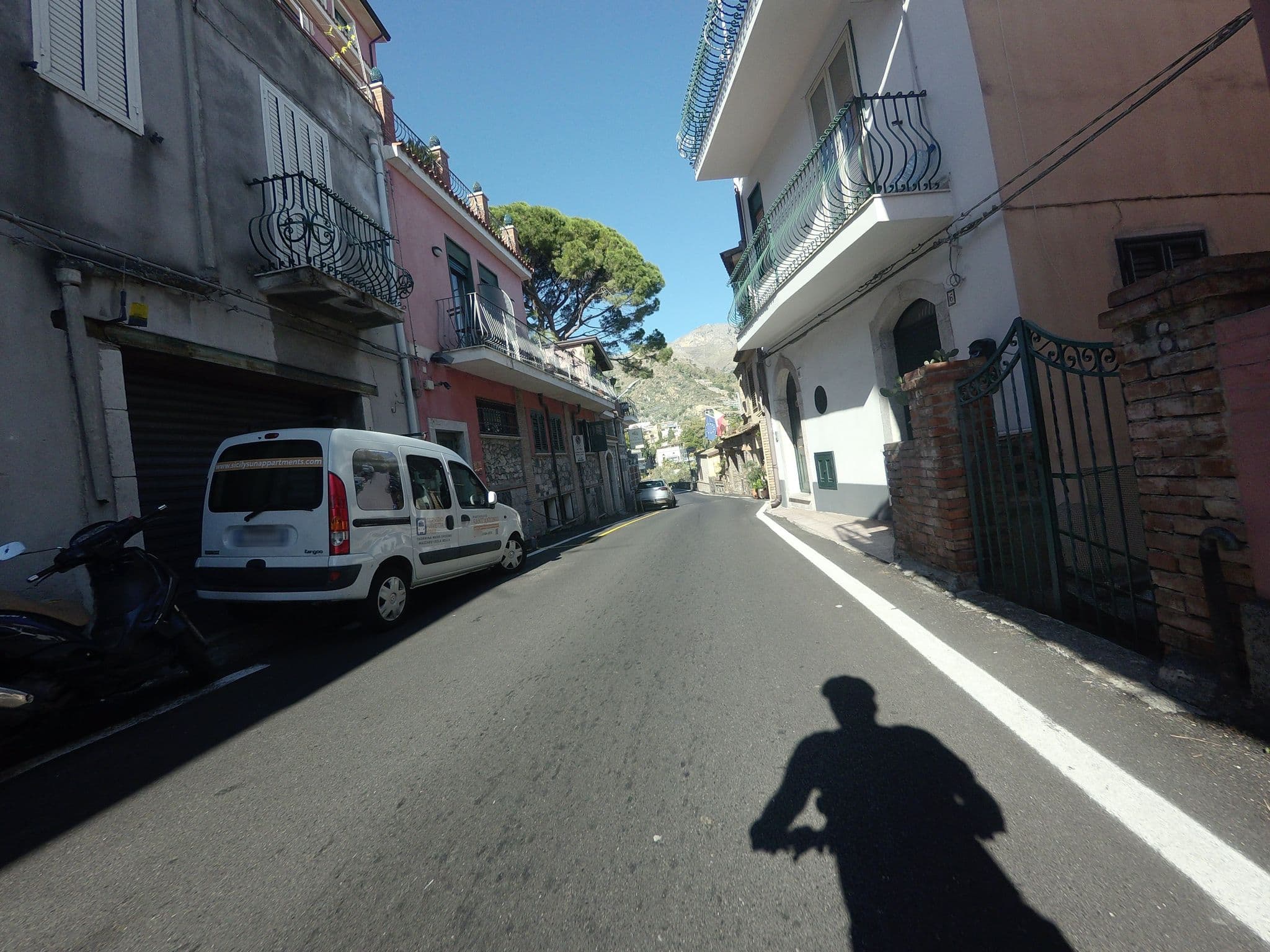 Street view near Hotel la Pensione Svizzera, Taormina