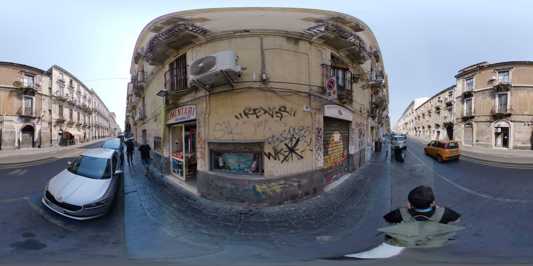 Street view near Dimora Minima, Catania
