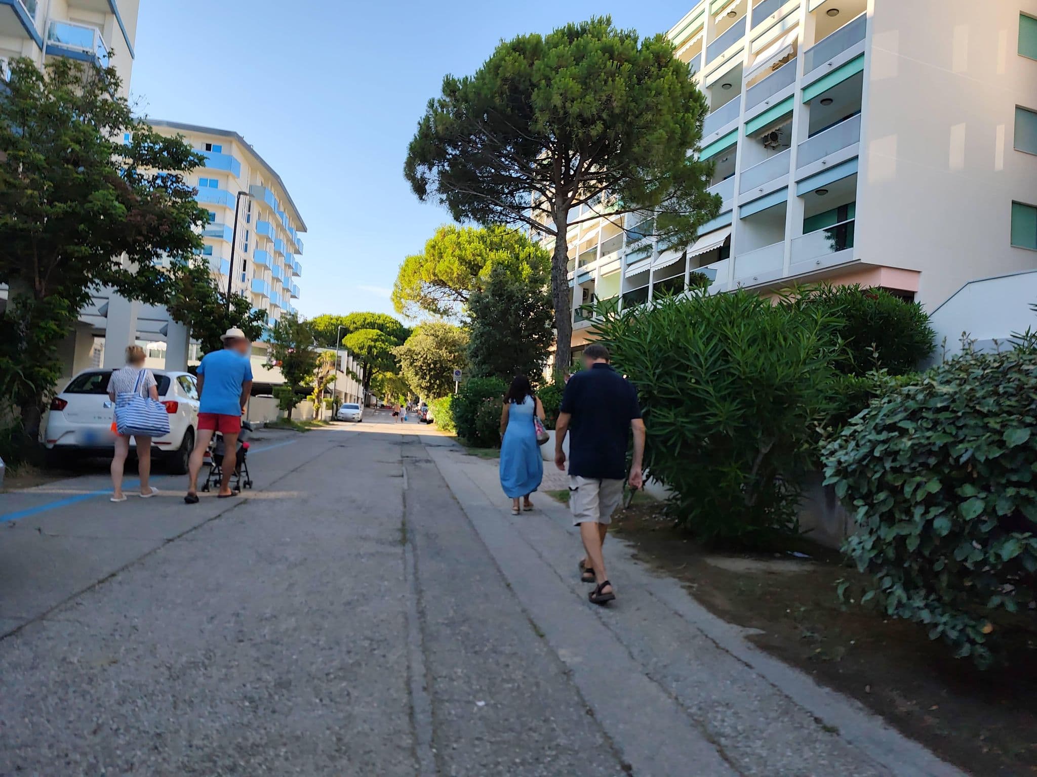 Street view near Residence Luxor, Bibione