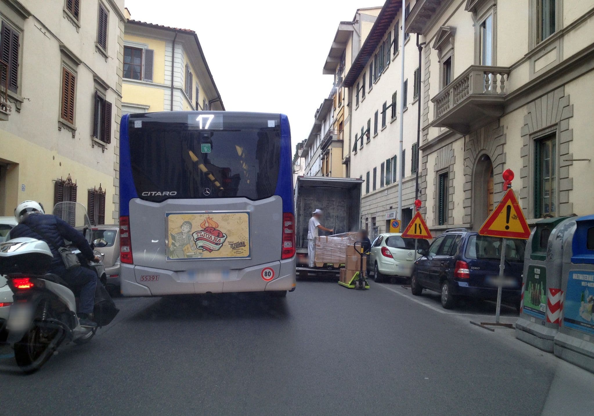 Street view near Leopolda, Florence