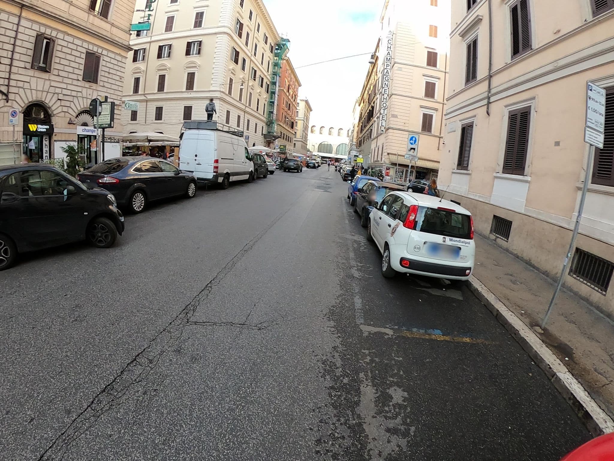 Street view near Hotel Acropoli, Monti