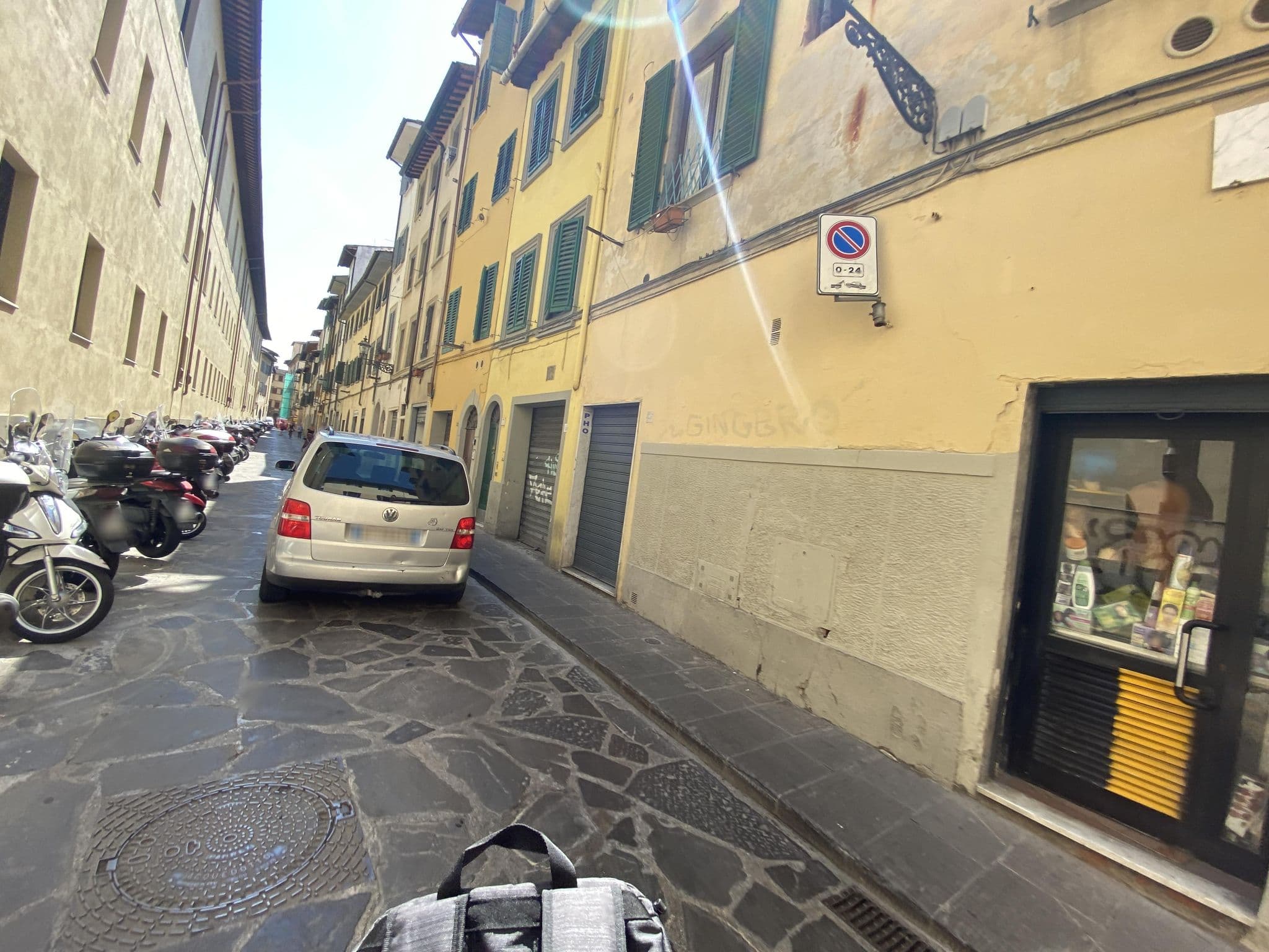 Street view near Pinocchio House Hotel, Florence