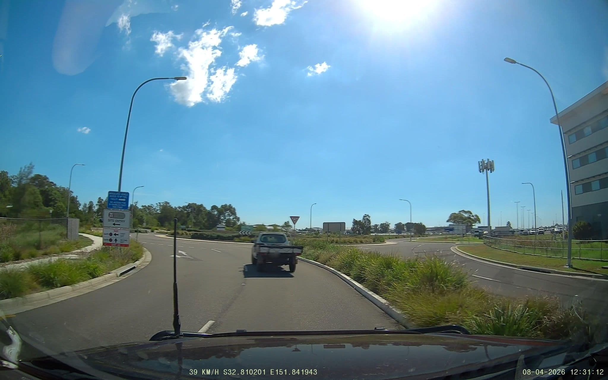Street view near Mercure Newcastle Airport, Williamtown — © fizzie (CC BY-SA · Mapillary)