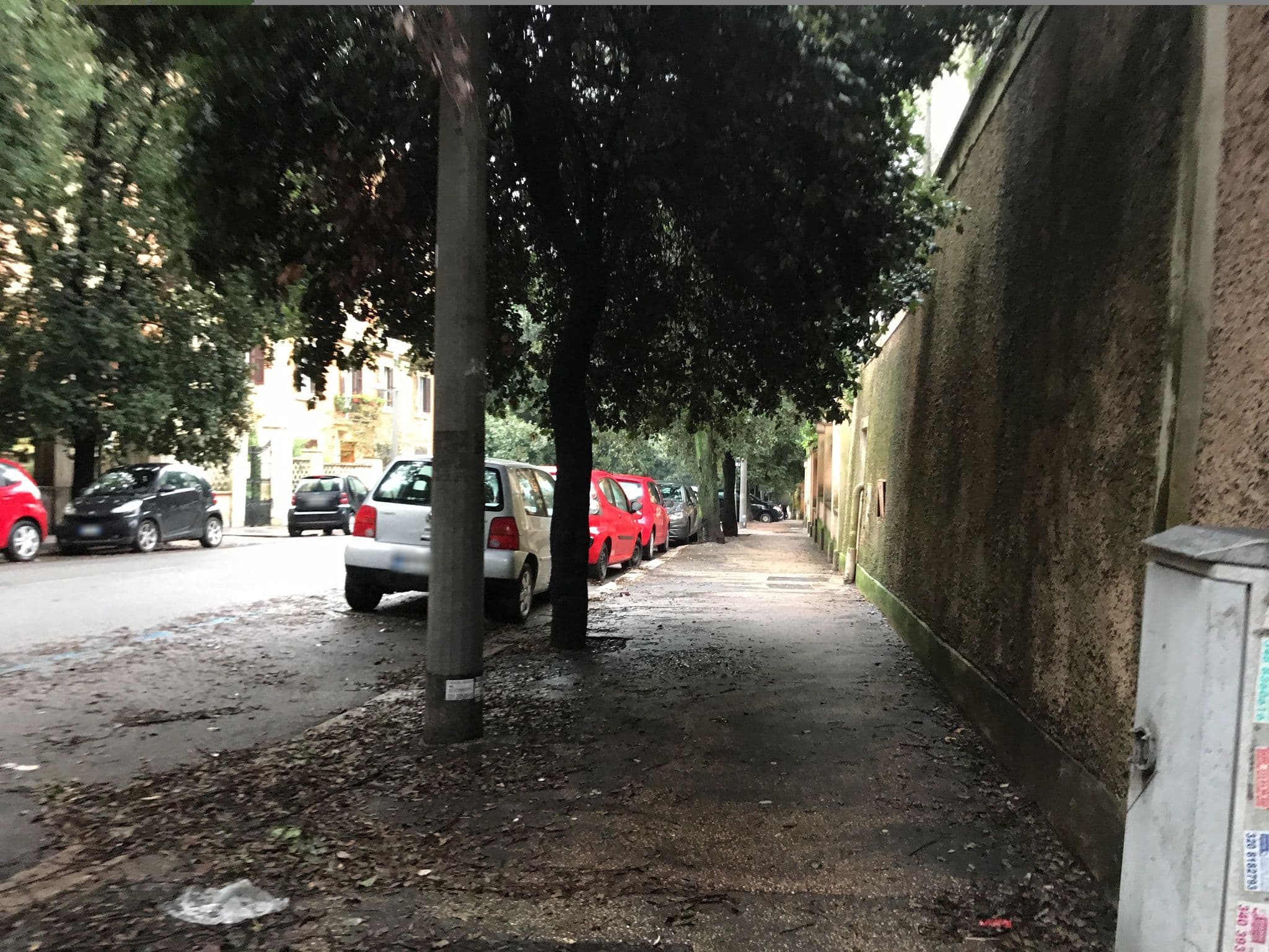 Street view near Hotel delle Civette, Castro Pretorio