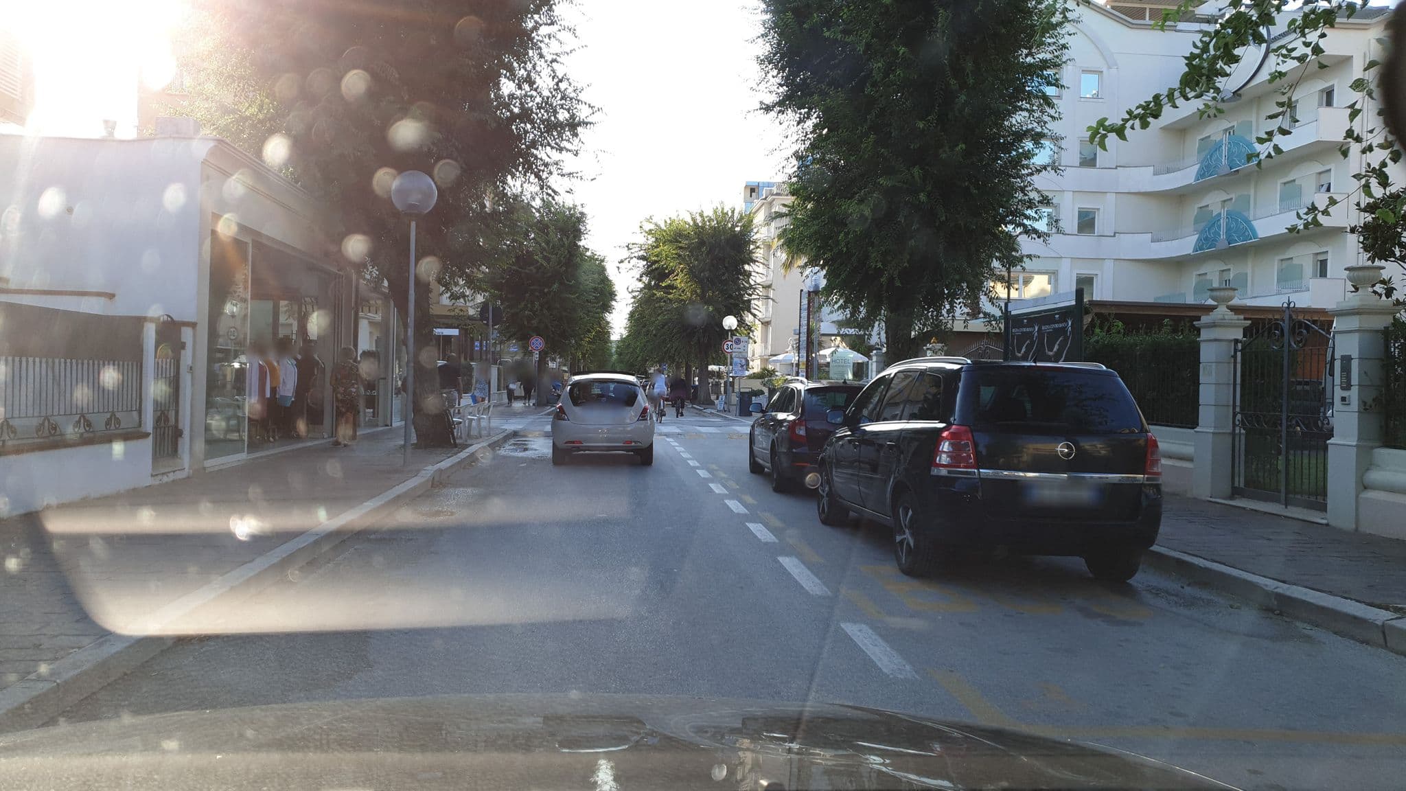 Street view near Villa Fiorita, Cattolica