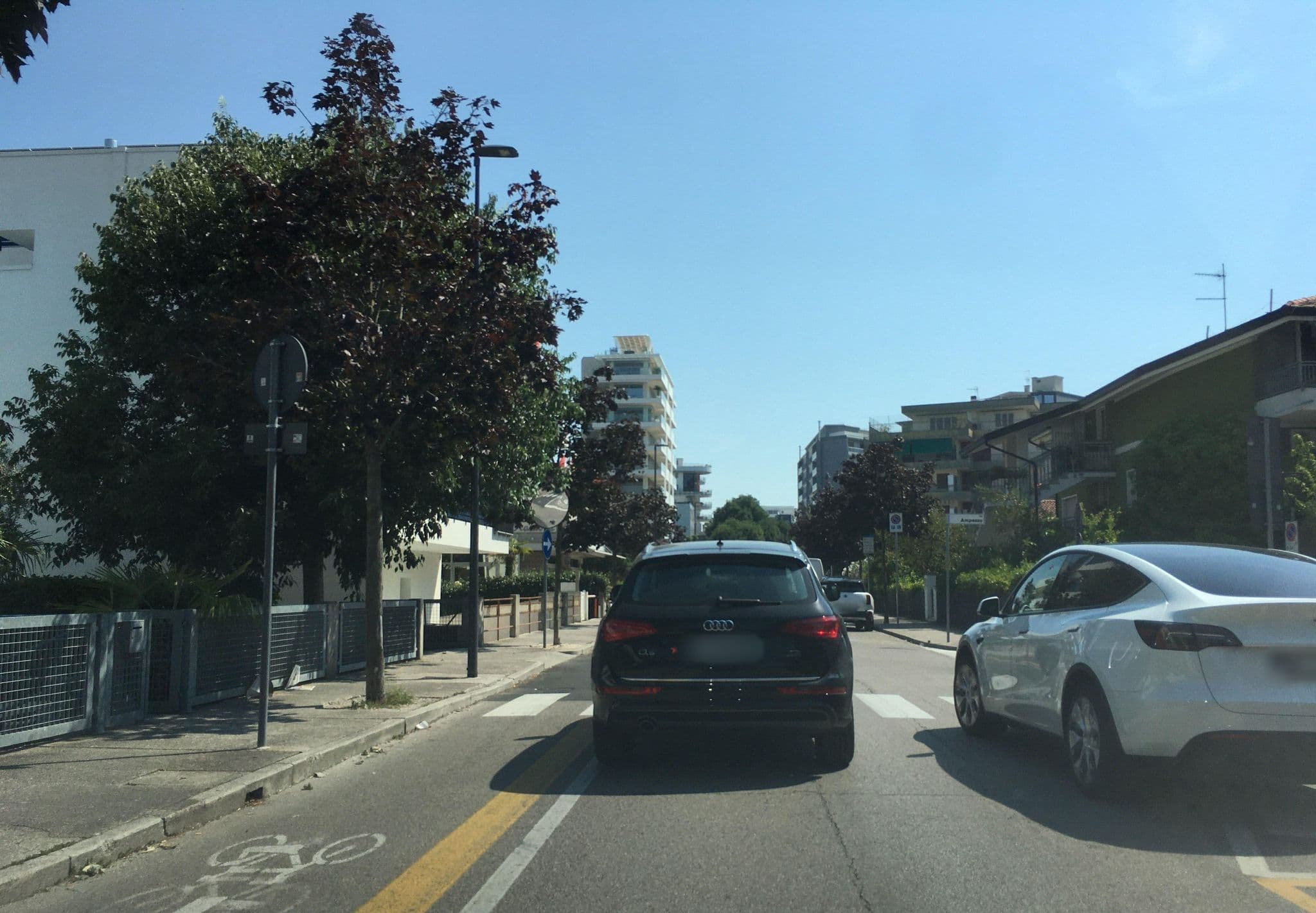 Street view near Colonia Villa Serena, Lignano Sabbiadoro