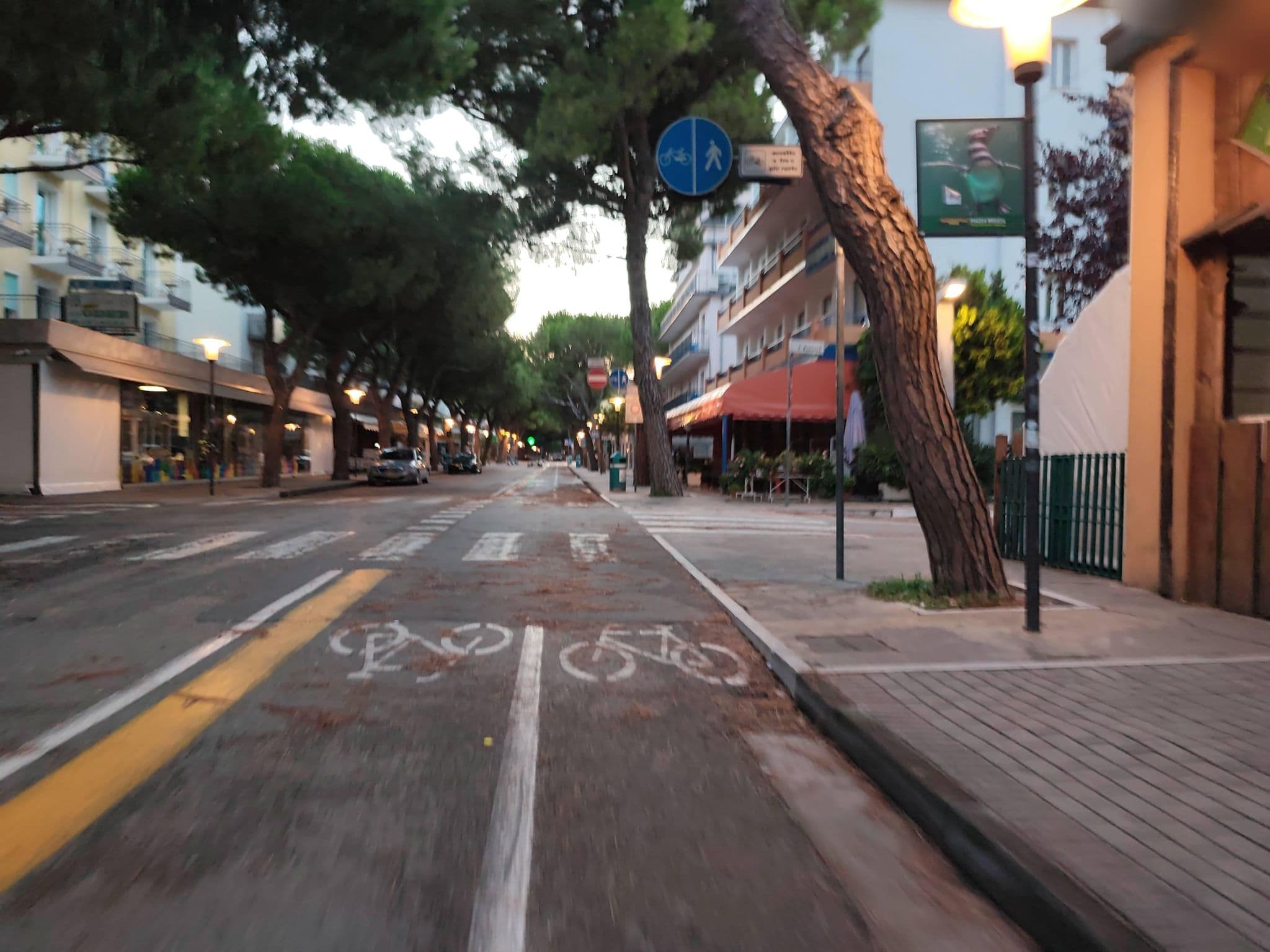Street view near Taormina, Lido di Jesolo