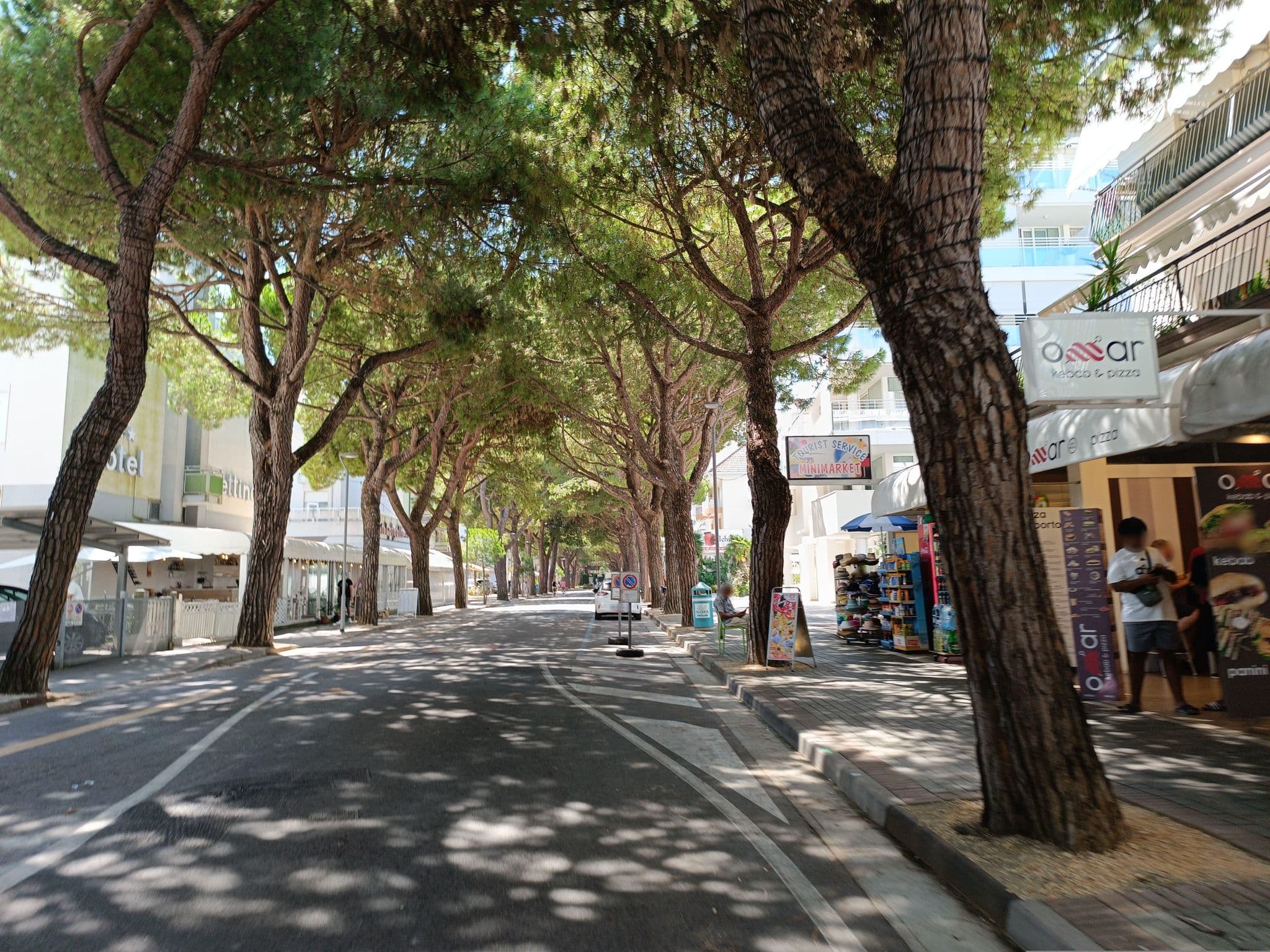 Street view near Eraclea, Lido di Jesolo
