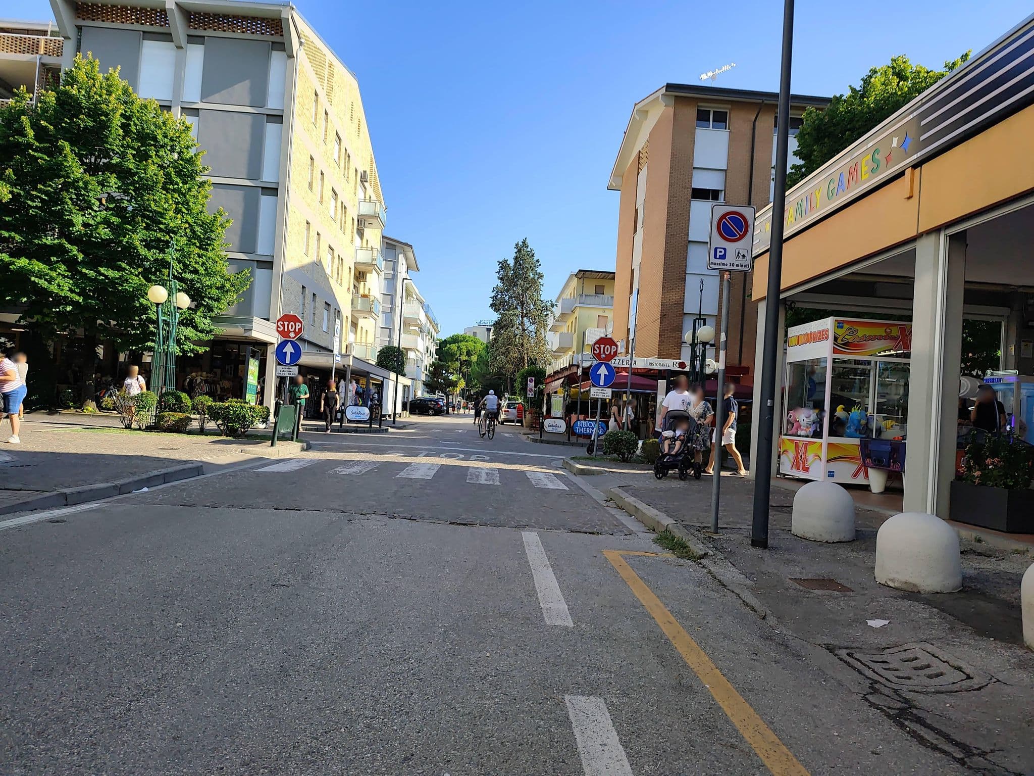 Street view near Villa Rosa, Bibione