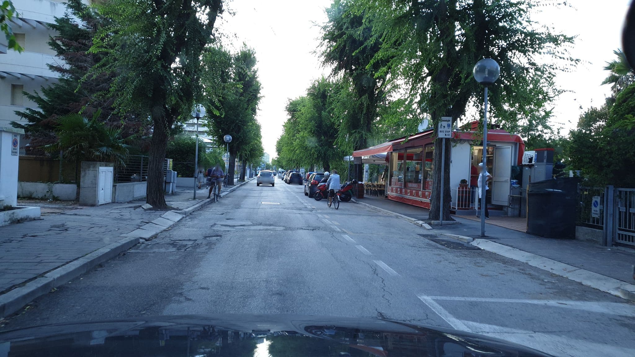 Street view near Aragosta, Cattolica