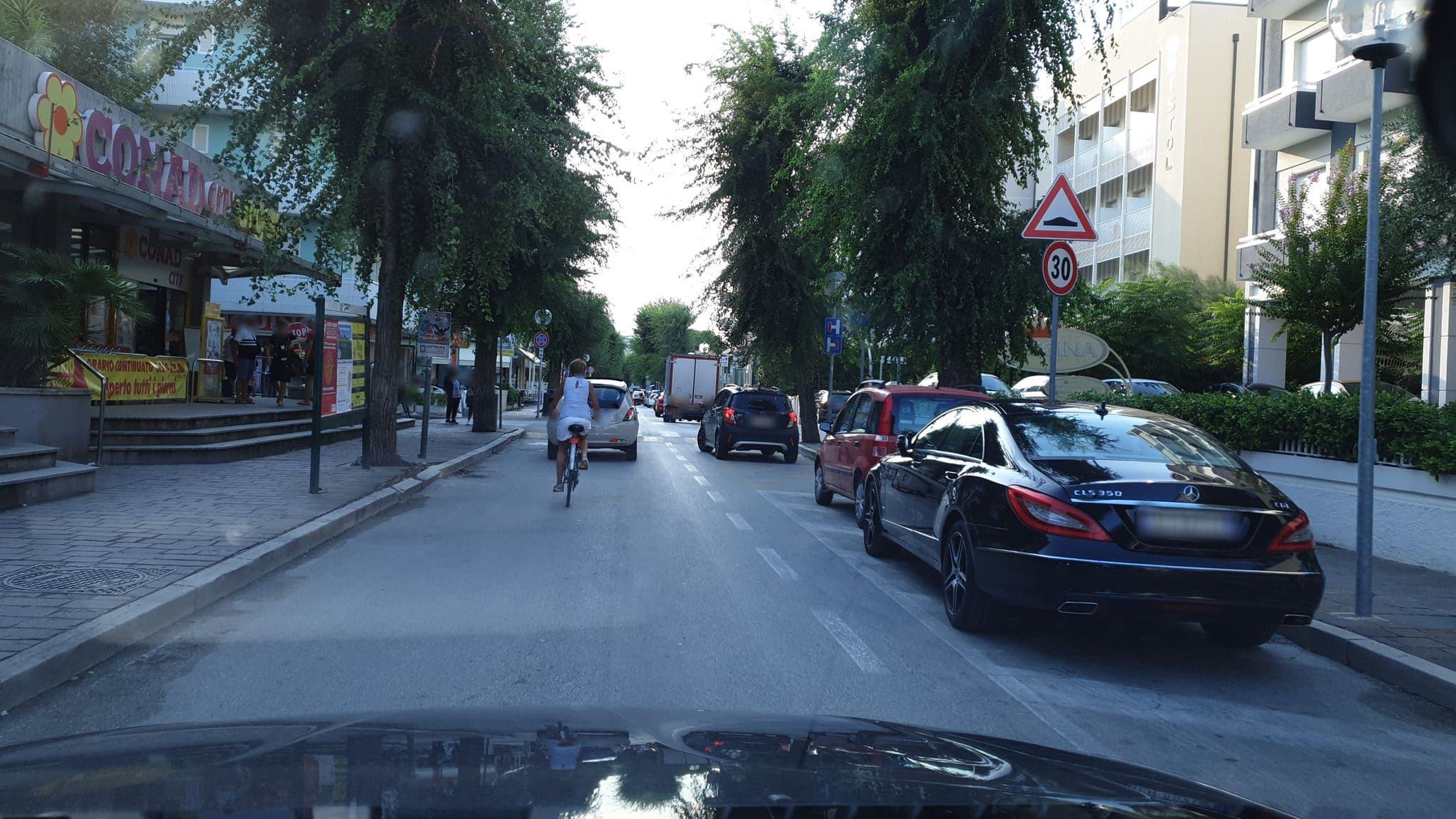Street view near Hotel Regina, Cattolica