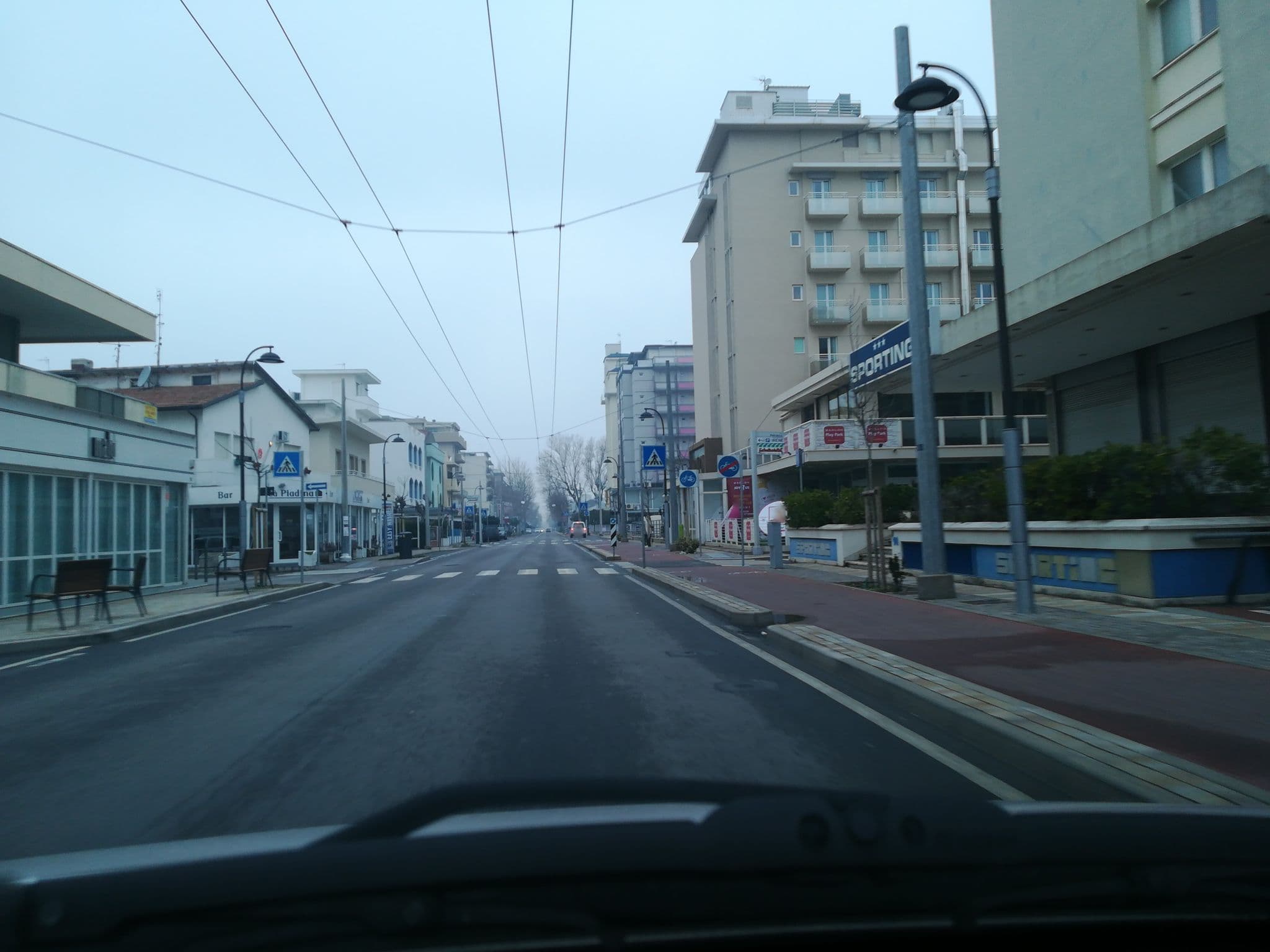 Street view near Sporting, Riccione