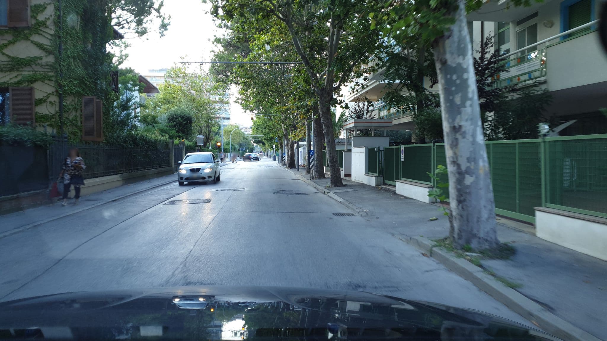 Street view near Arcobaleno, Riccione