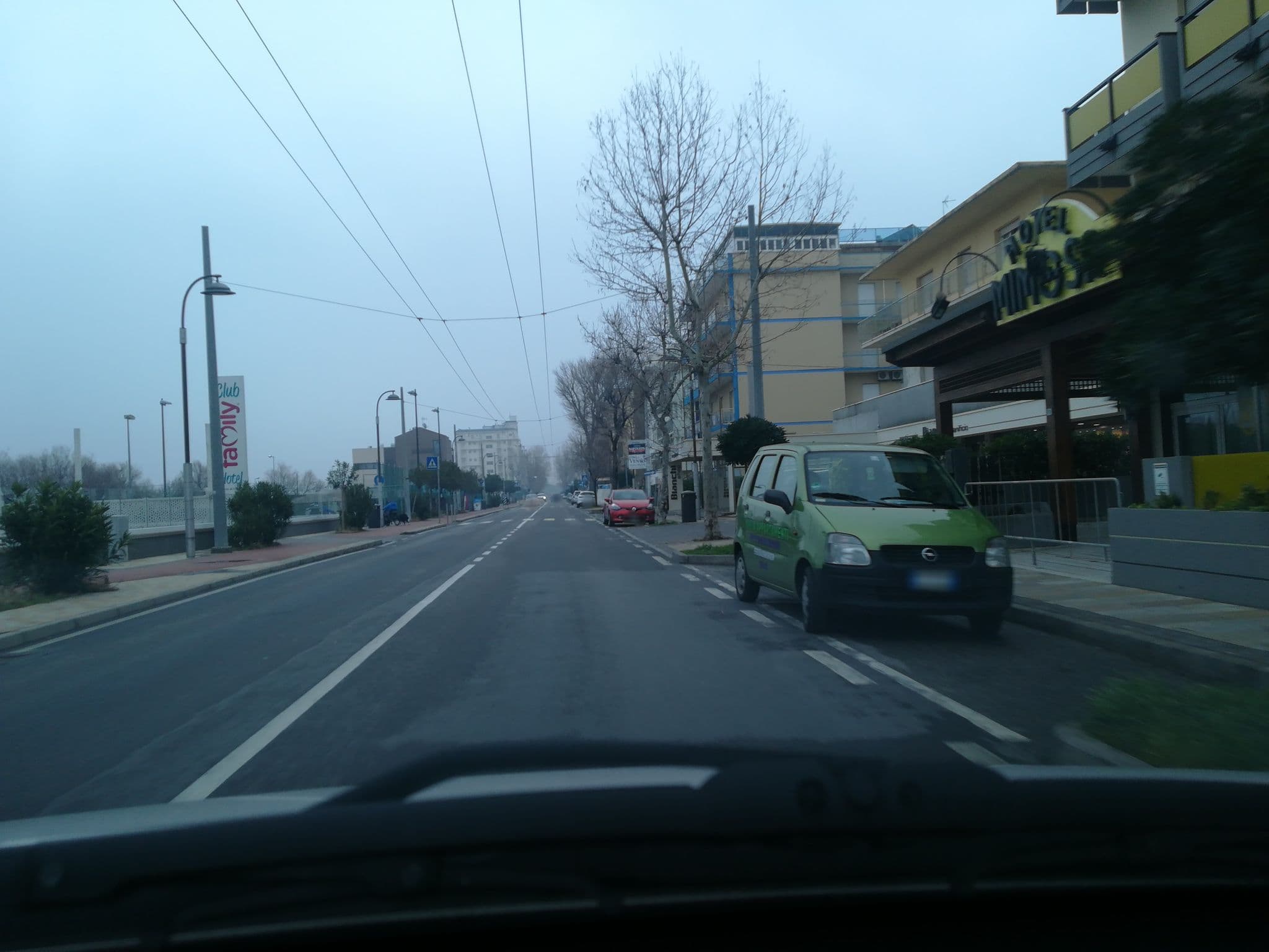 Street view near Mimosa, Riccione