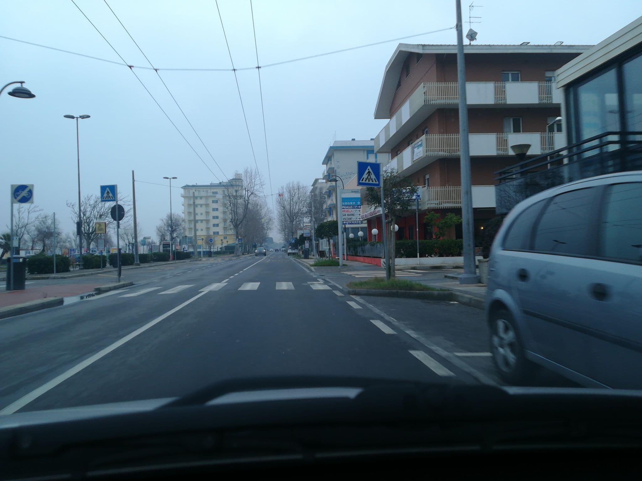 Street view near Adelphi, Riccione