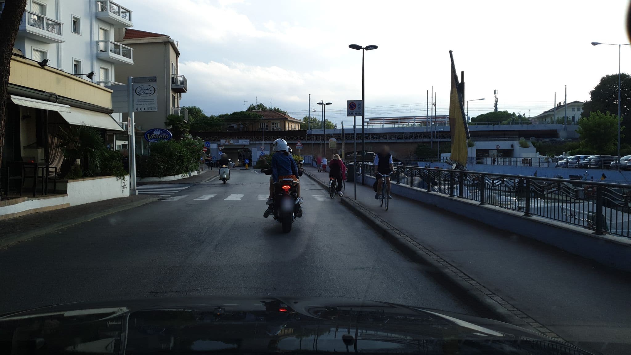 Street view near Gabbiano, Riccione