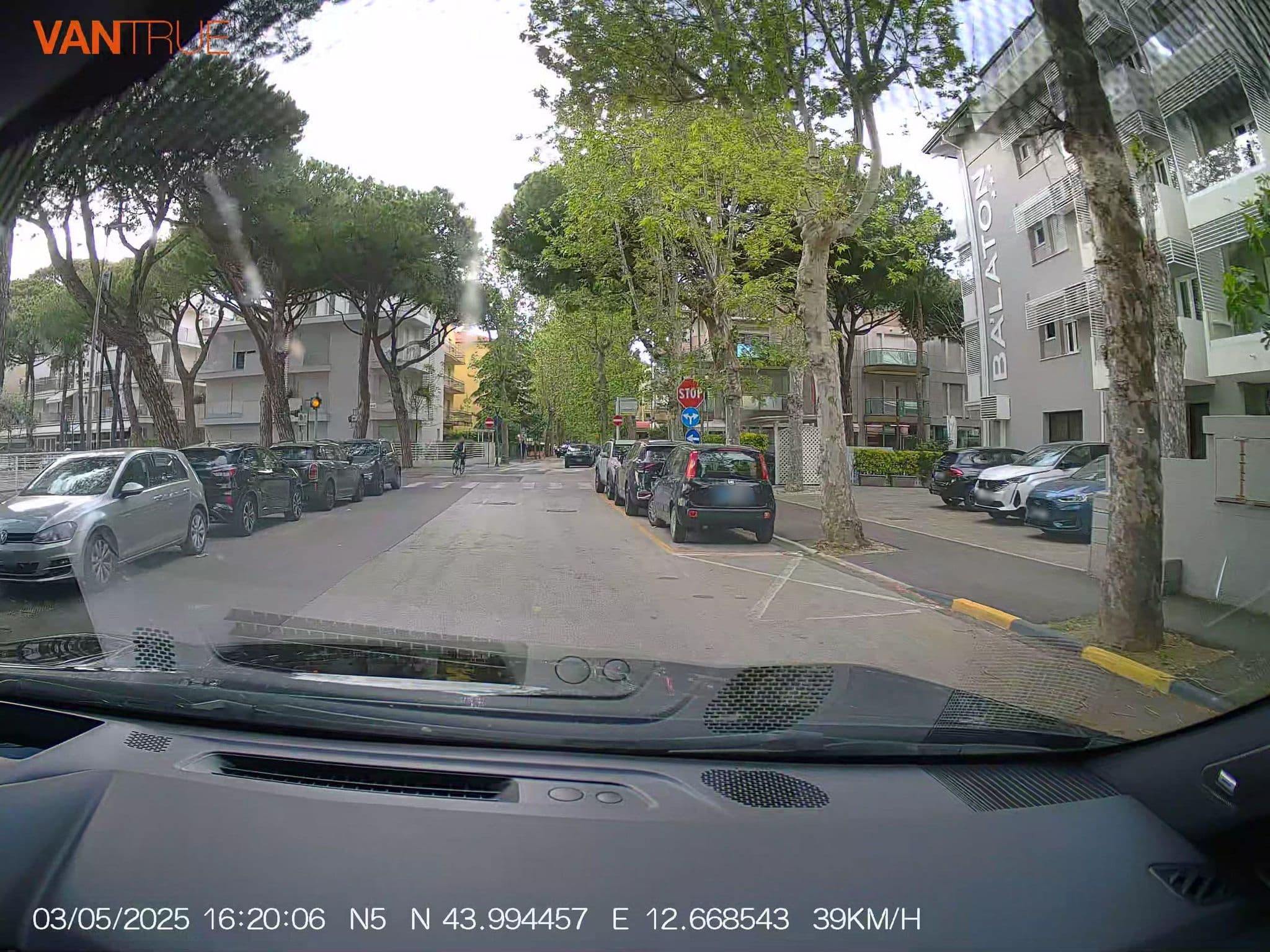 Street view near Caravelle, Riccione