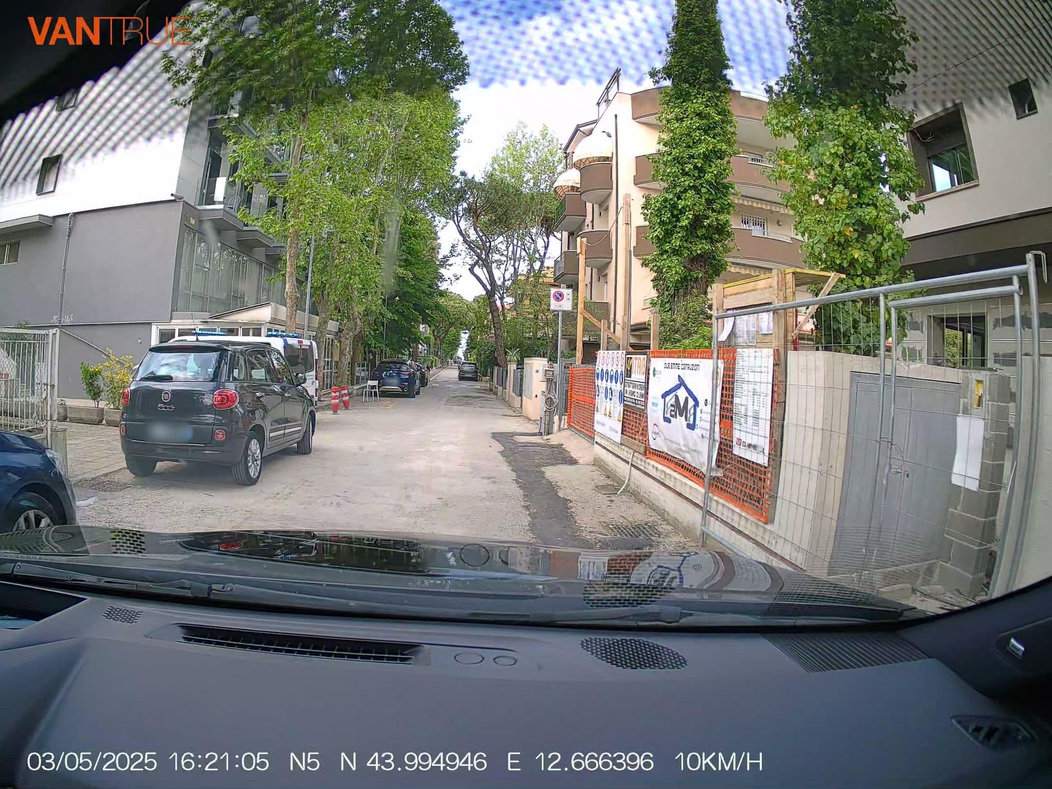 Street view near Modenese, Riccione