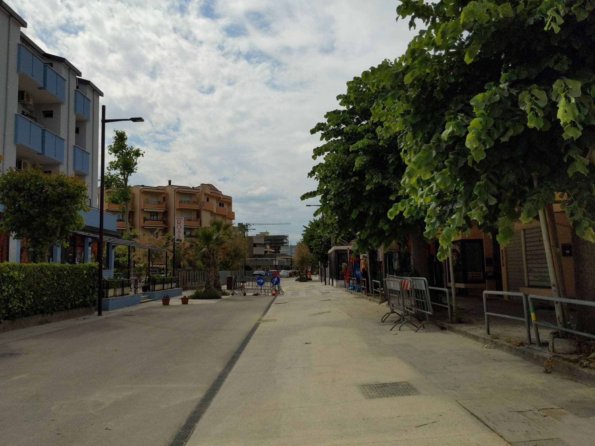 Street view near Albergo Rosa, Rimini