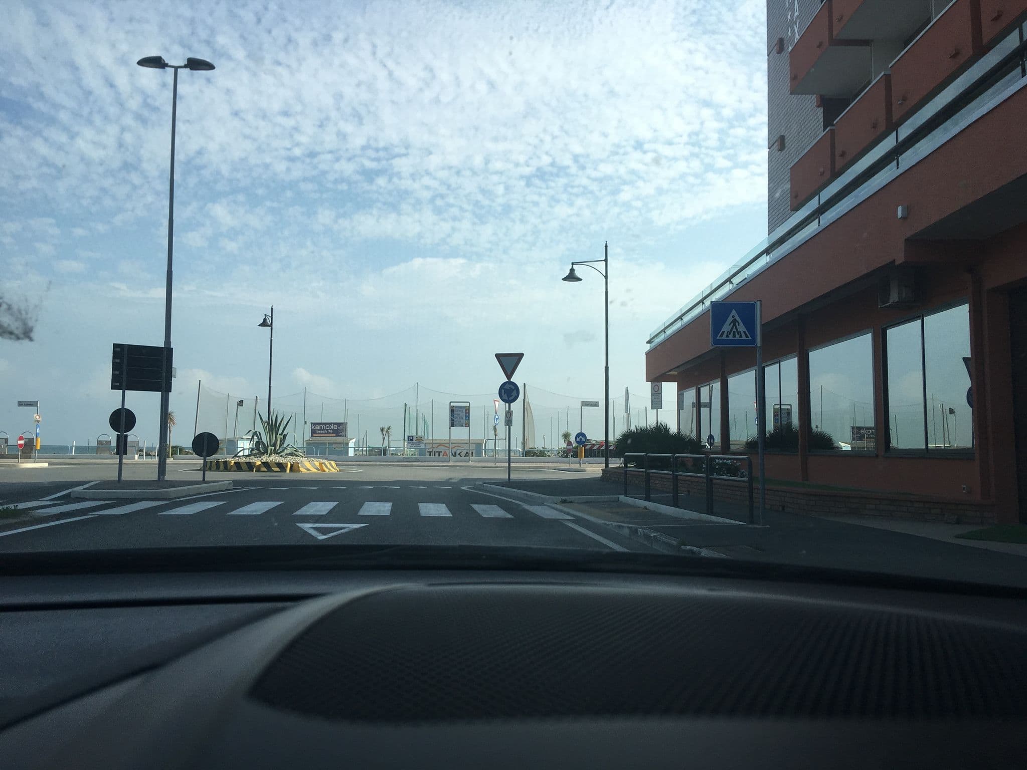 Street view near Palazzo Caveja, Bellaria-Igea Marina