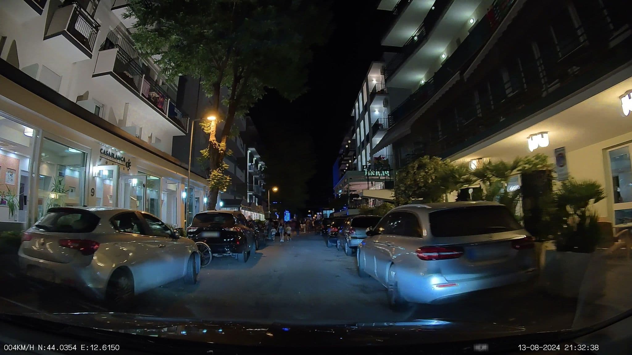 Street view near Hotel Plaza, Rimini