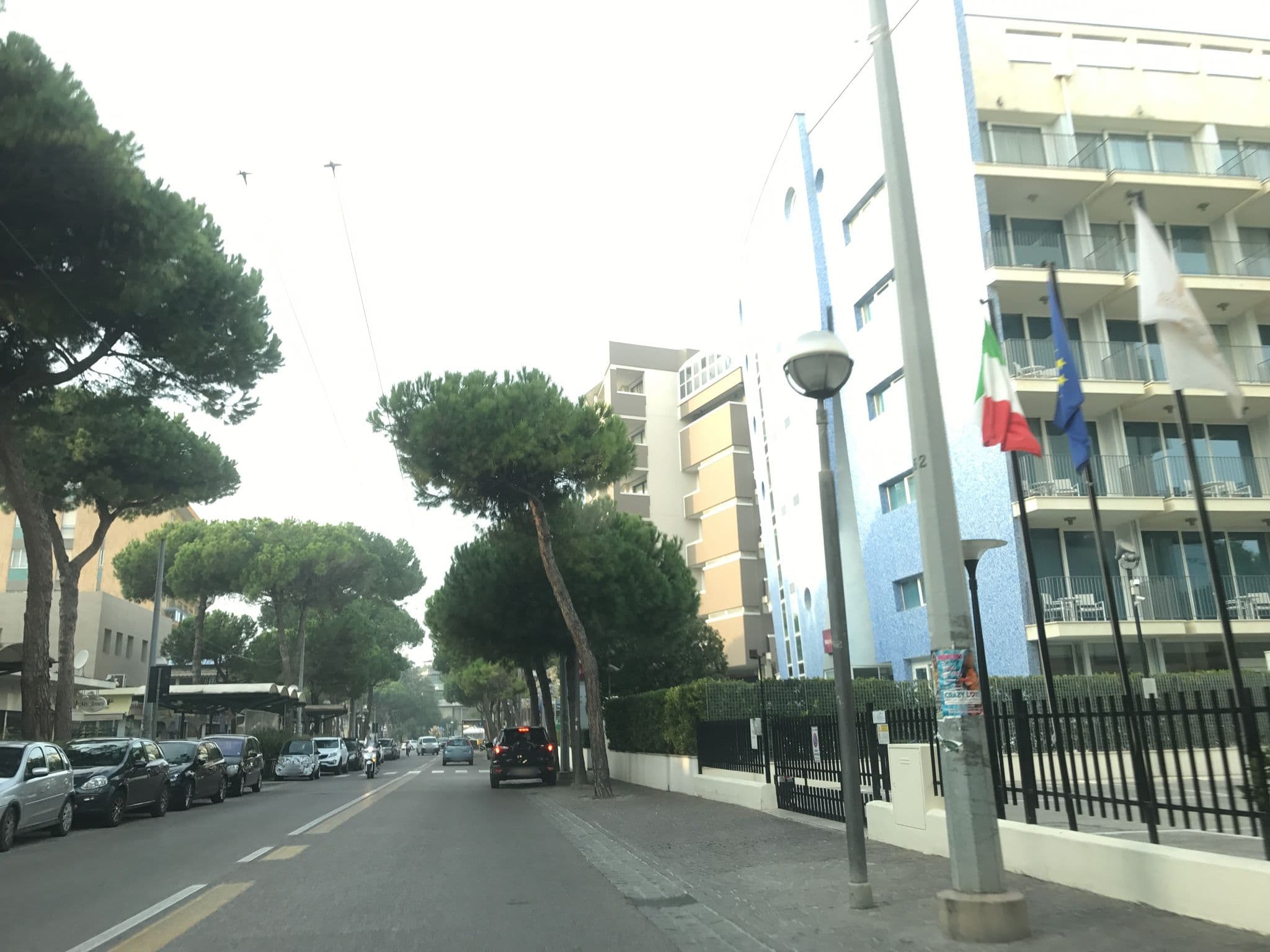 Street view near Hotel Sporting, Rimini